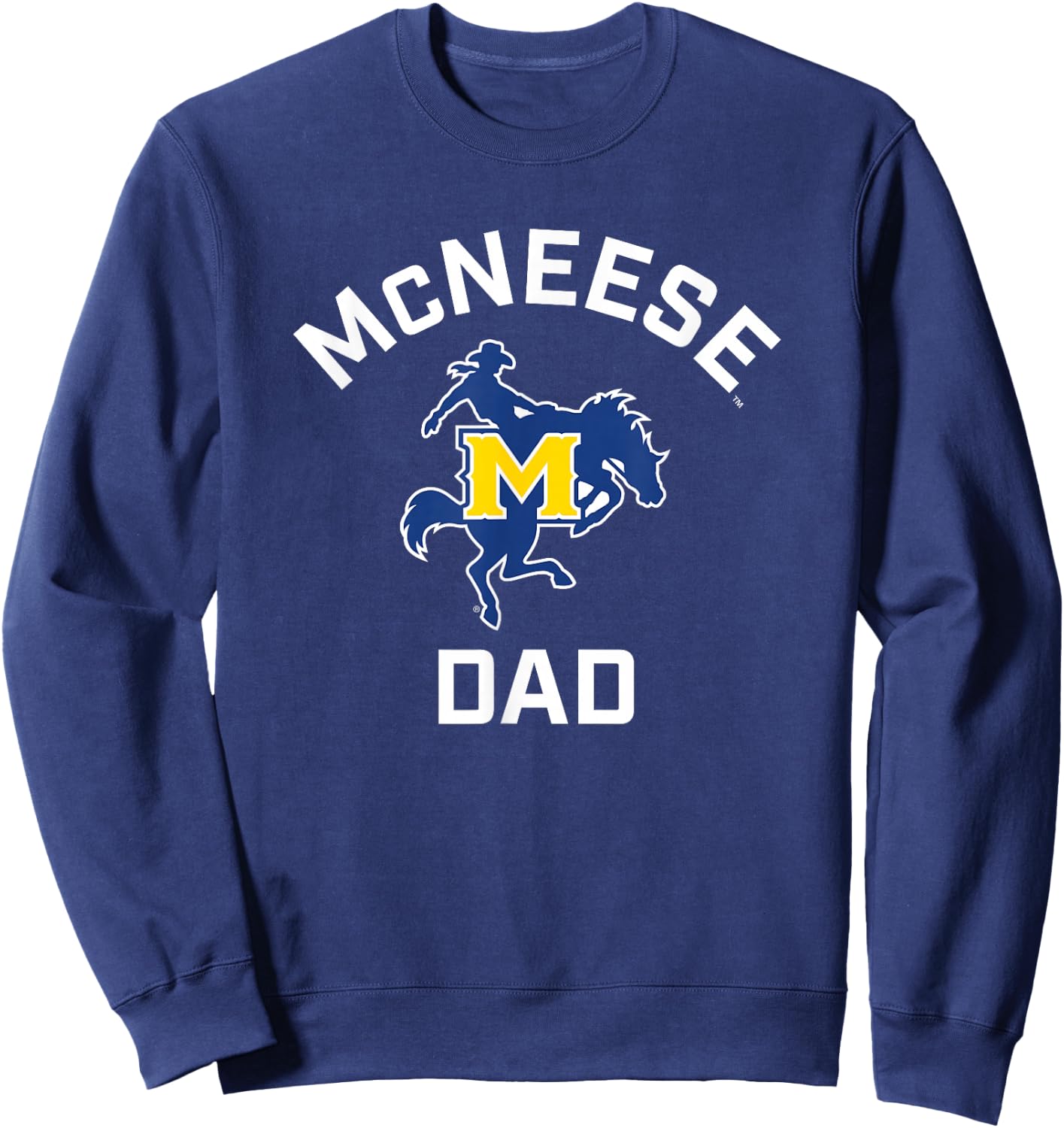McNeese State University Cowboys Arched Dad Sweatshirt - Sweatshirt | Navy