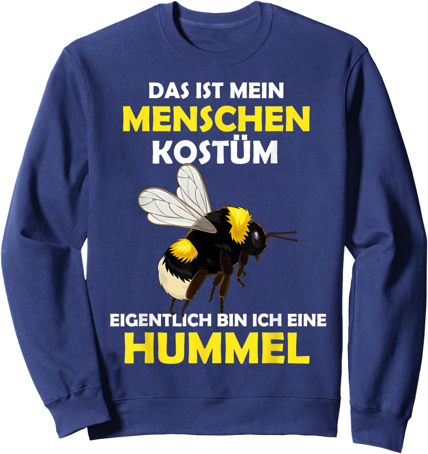 Hummel Carnival Costume Helau Fancy Dress Human Costume , black Sweatshirt - Sweatshirt | Navy