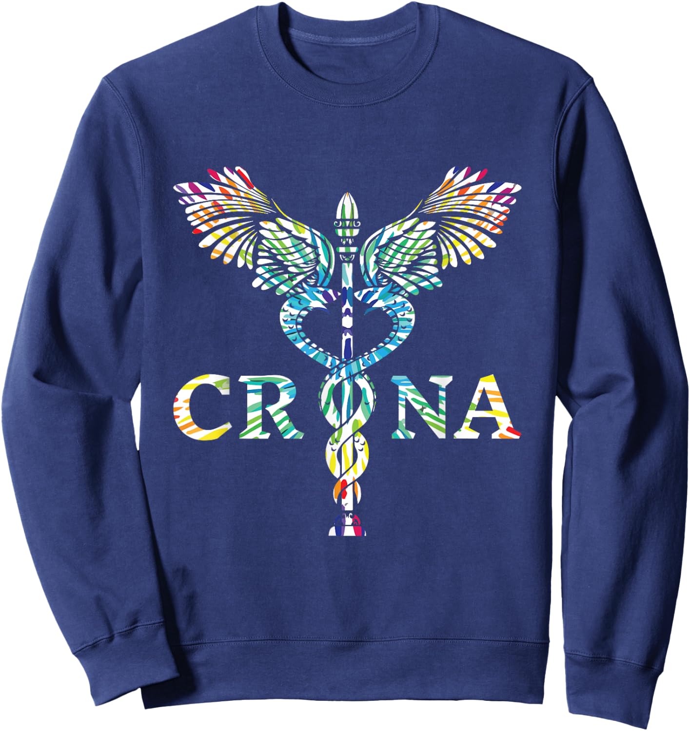 CRNA Gift Registered Nurse Anesthesiologist CRNA Sweatshirt - Sweatshirt | Navy