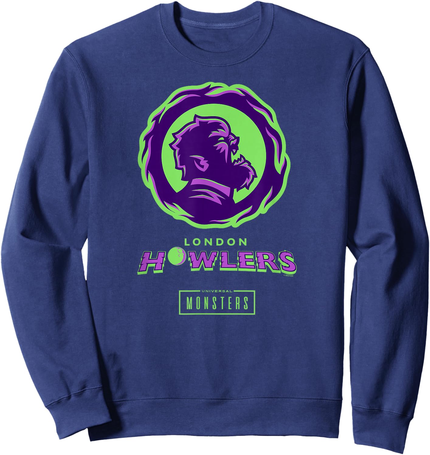 Universal Monsters Wolfman London Howlers Sweatshirt - Sweatshirt | Navy
