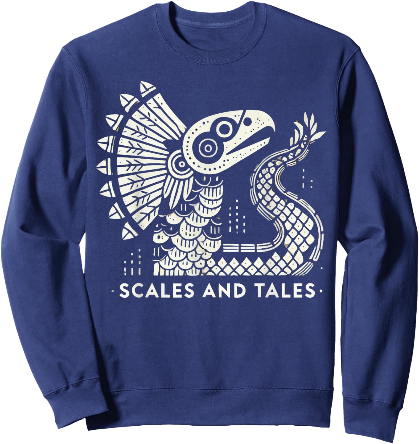 Aztec God Aztec Culture Mayan Indigenous Quetzalcoatl Sweatshirt - Sweatshirt | Navy
