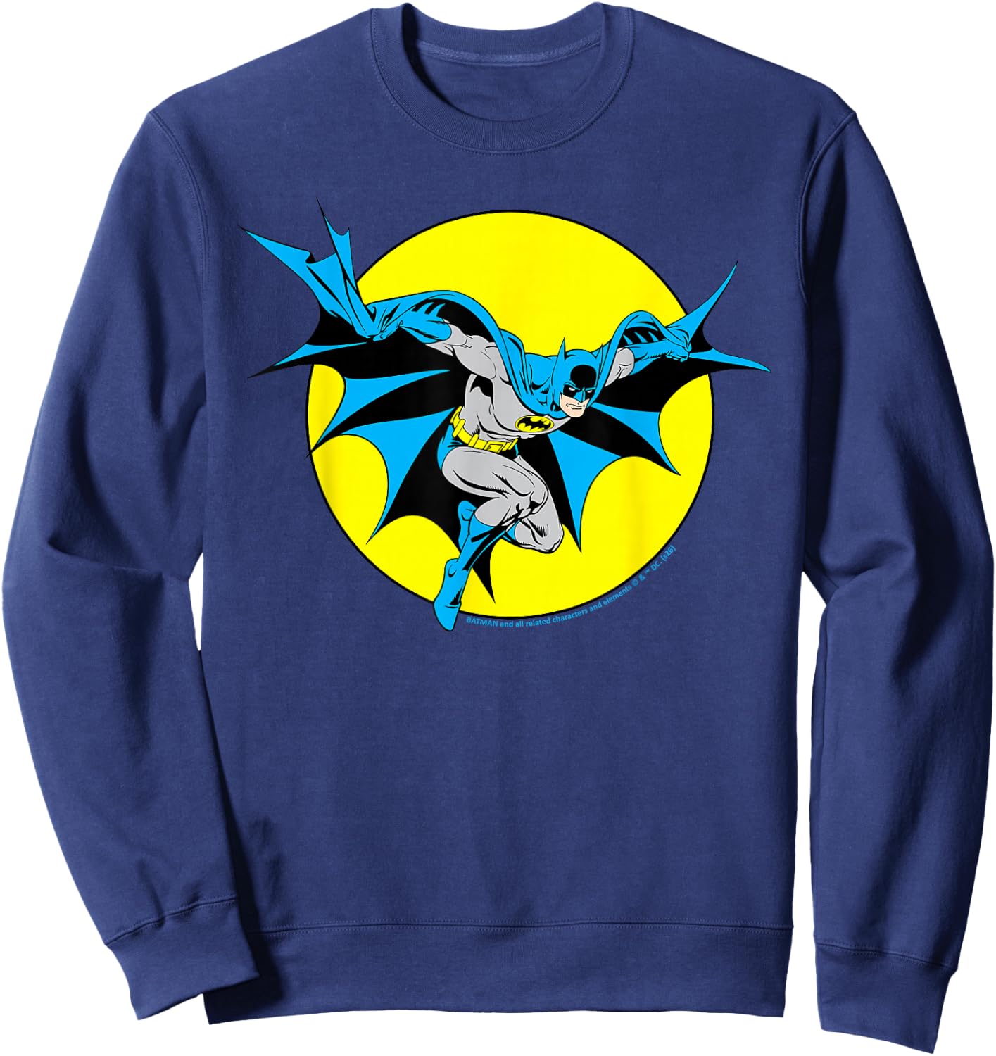 Batman Logo DC Superhero Emblem Icon for Fans Cosplay Sweatshirt - Sweatshirt | Navy