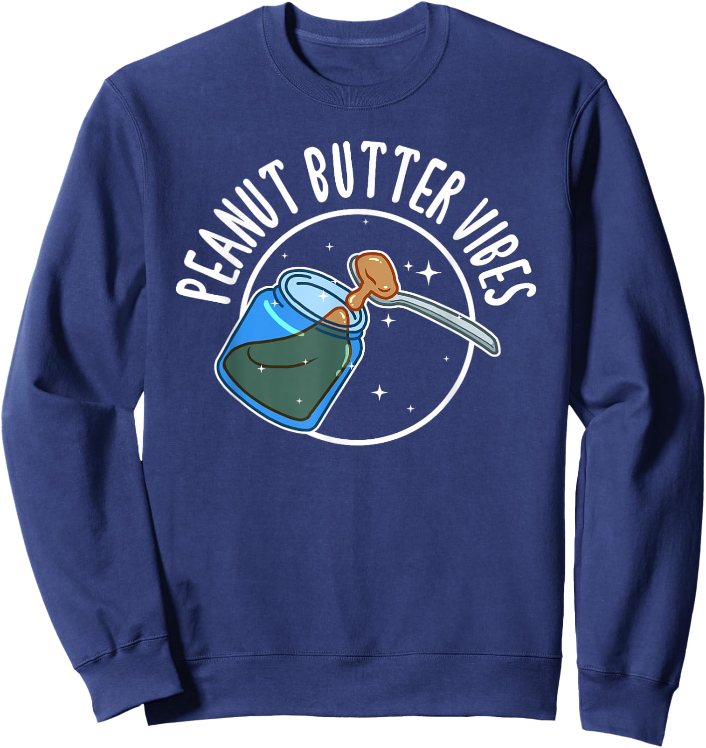 Funny Peanut Butter Vibes Match Perfect Halloween Sweatshirt - Sweatshirt | Navy