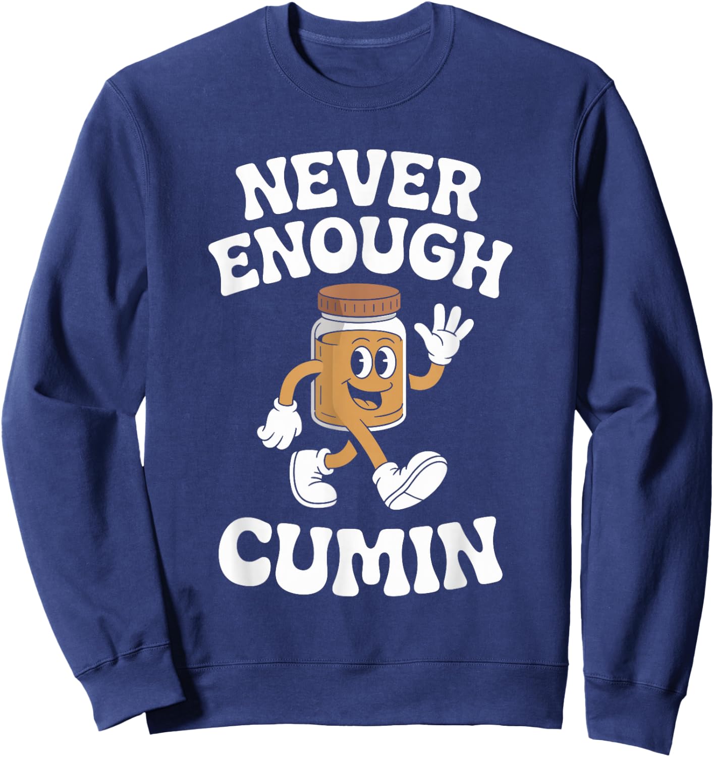 Funny Cumin Retro Sweatshirt - Sweatshirt | Navy