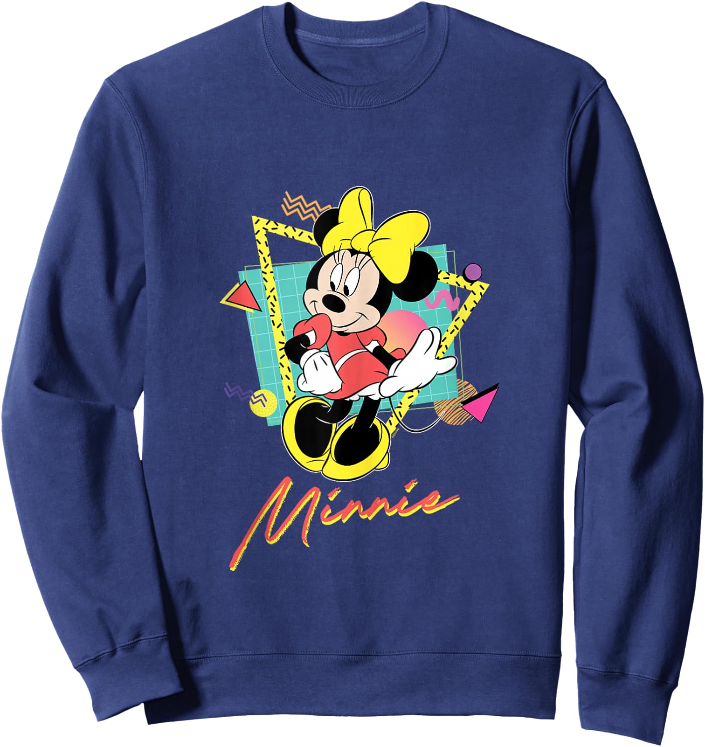 Disney Minnie Mouse Retro ’90s Couples Matching Valentine’s Sweatshirt - Sweatshirt | Navy