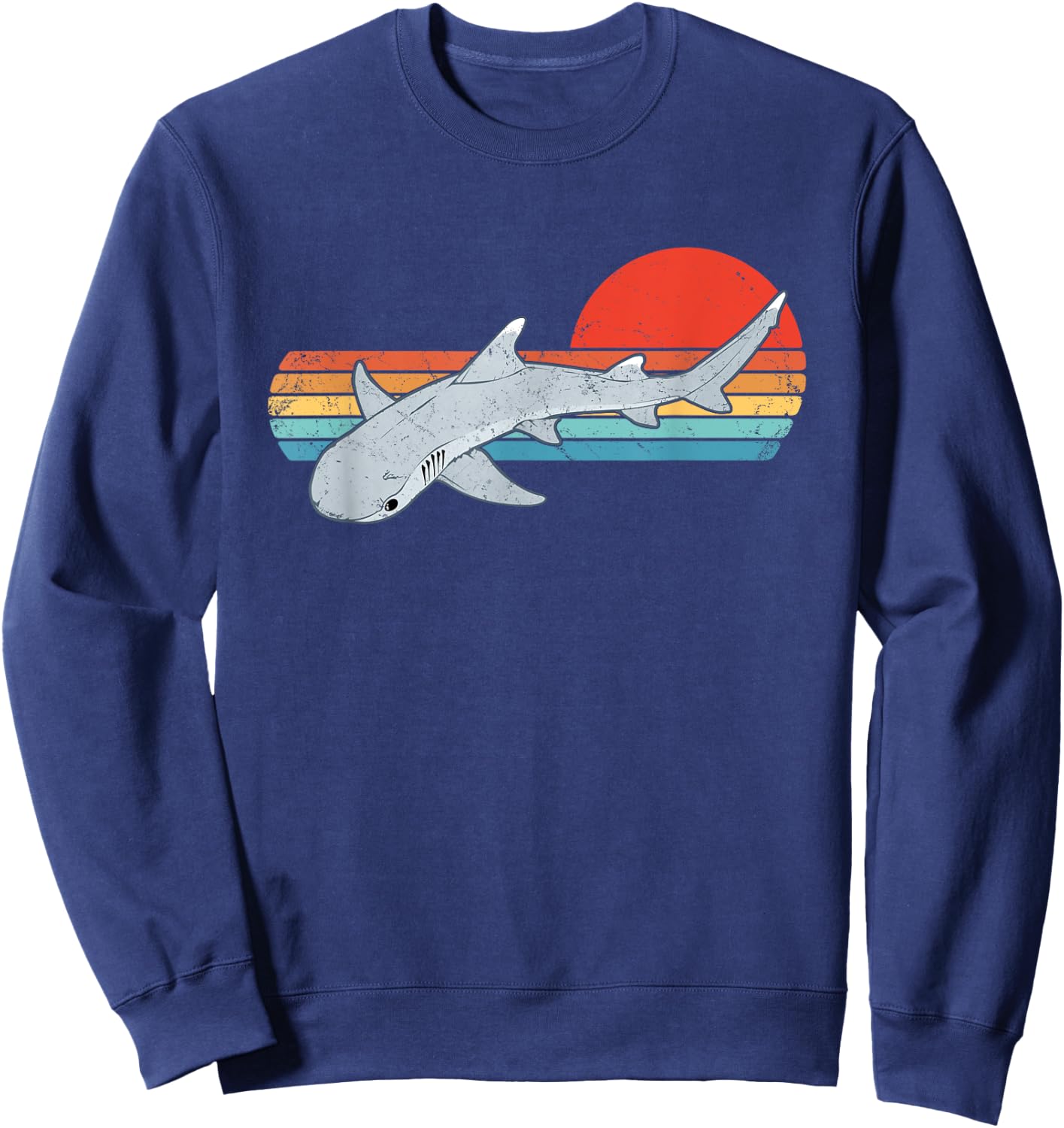 Whitetip reef shark Sweatshirt - Sweatshirt | Navy