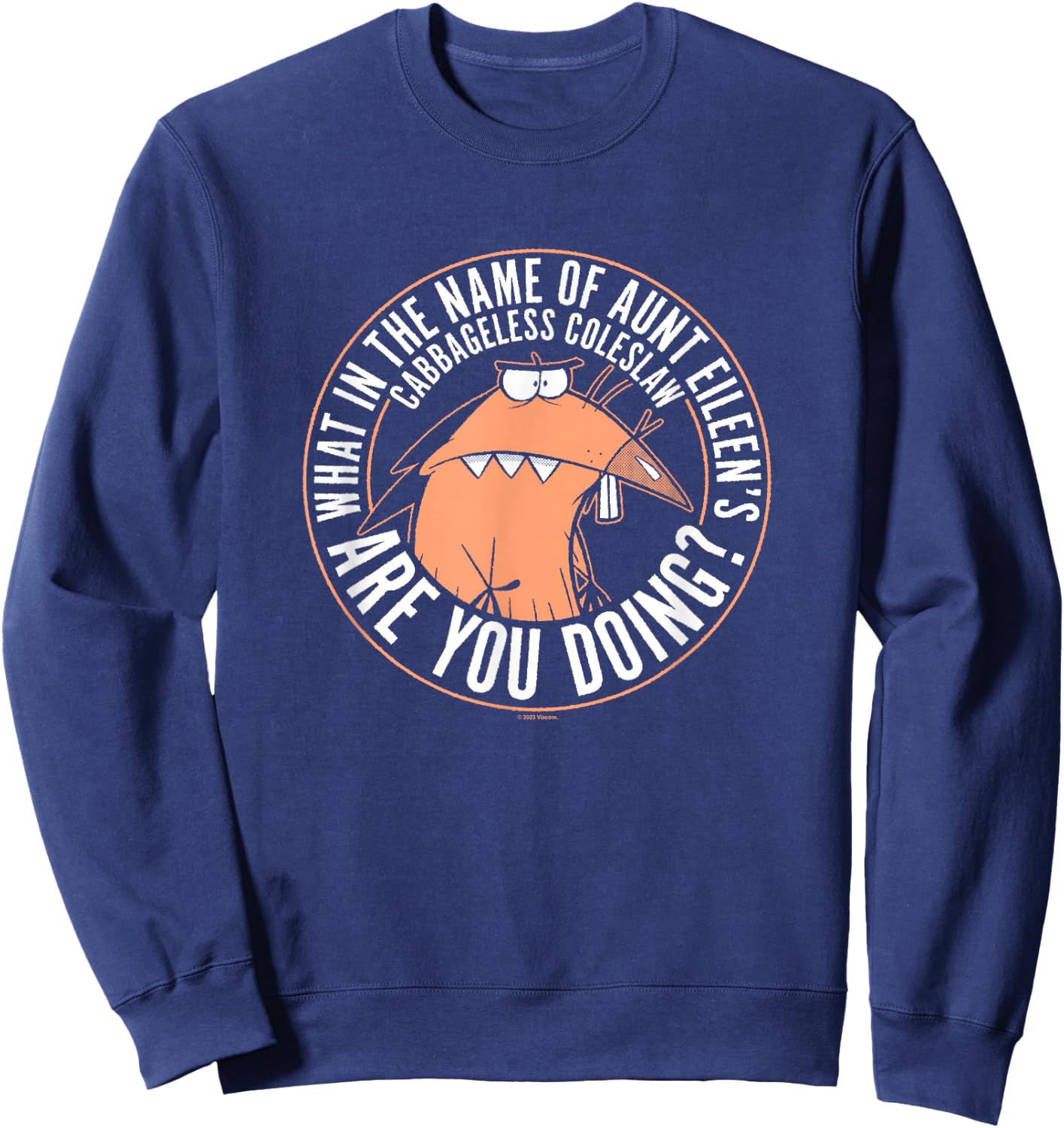 Angry Beavers Daggett What In The Name Of Are You Doing? Sweatshirt - Sweatshirt | Navy