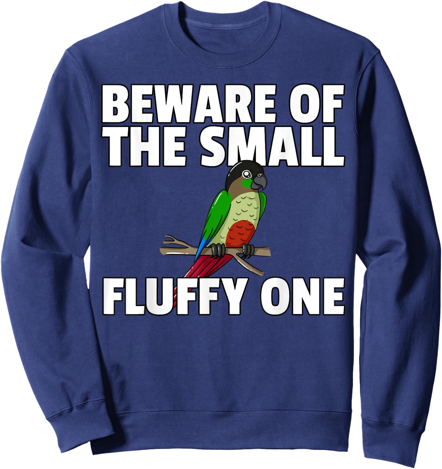 Green Cheek Conure Sweatshirt - Sweatshirt | Navy