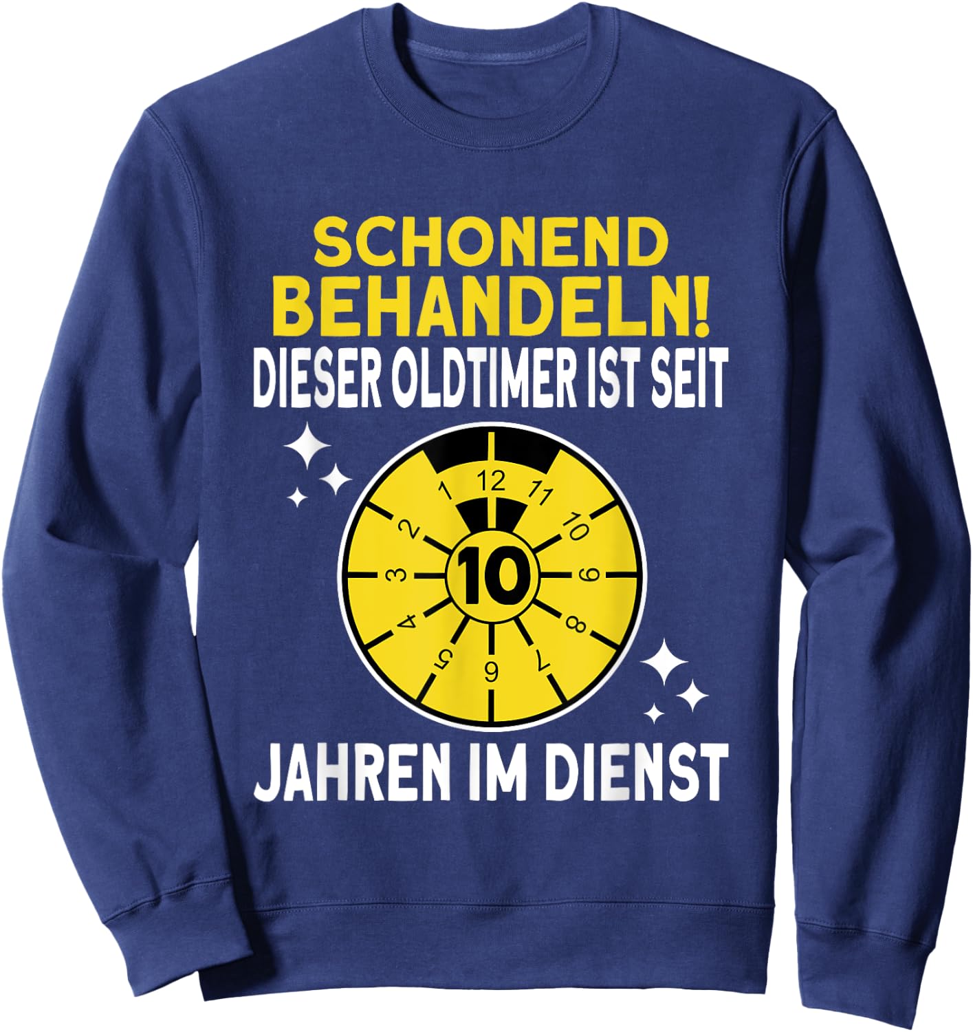 10 jähriges Dienstjubiläum 10 Jahre Firmenjubiläum Jubiläum Sweatshirt - Sweatshirt | Navy