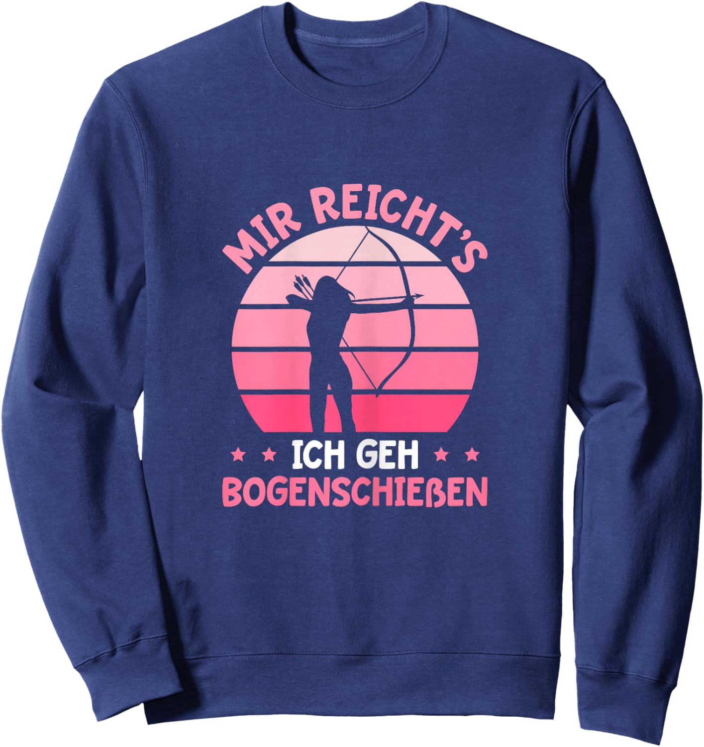 Damen Bogenschießen Schützenverein Bogensport Schützin Sweatshirt - Sweatshirt | Navy
