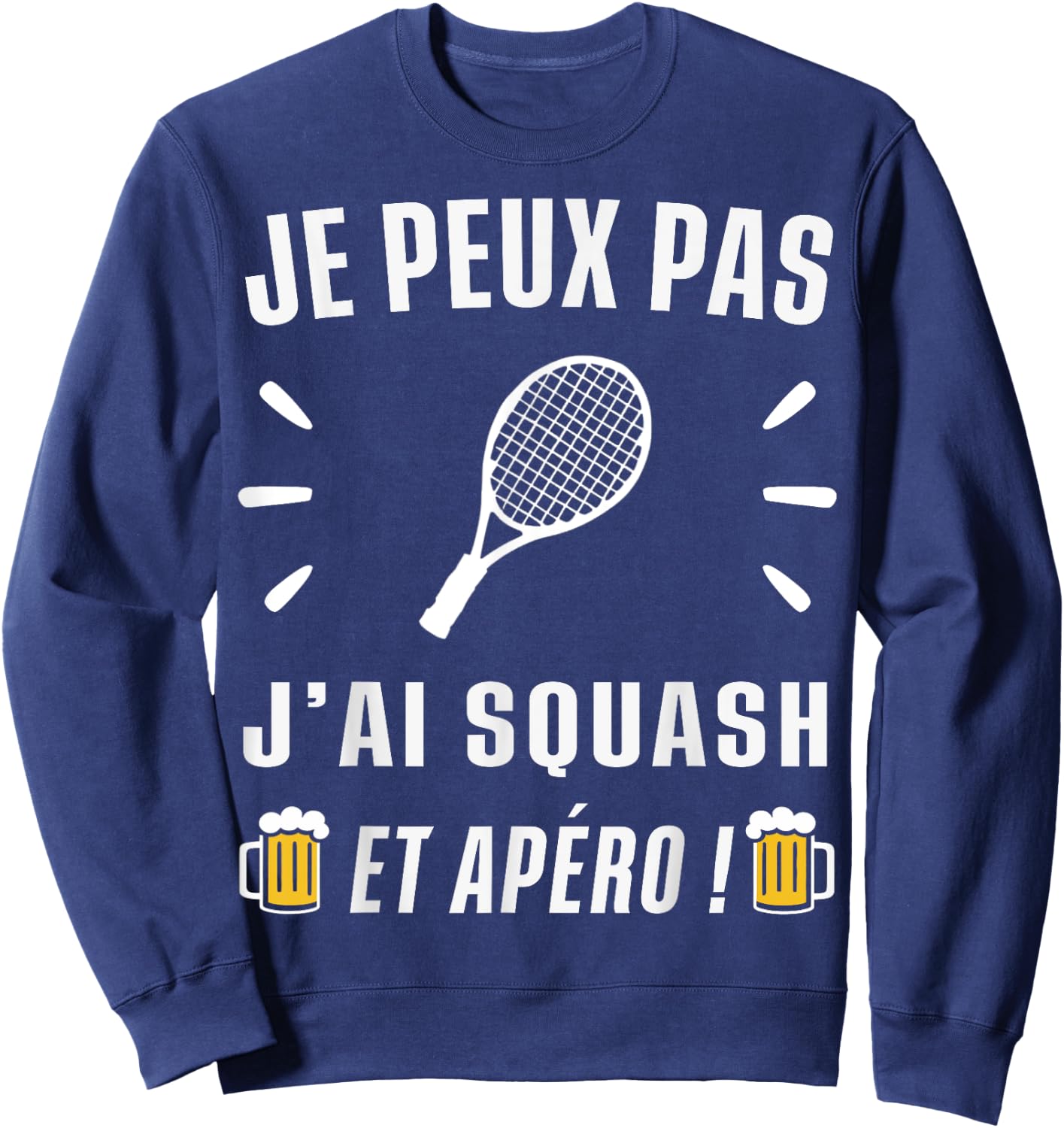 I Can't Have Squash , Black, S Sweatshirt - Sweatshirt | Navy