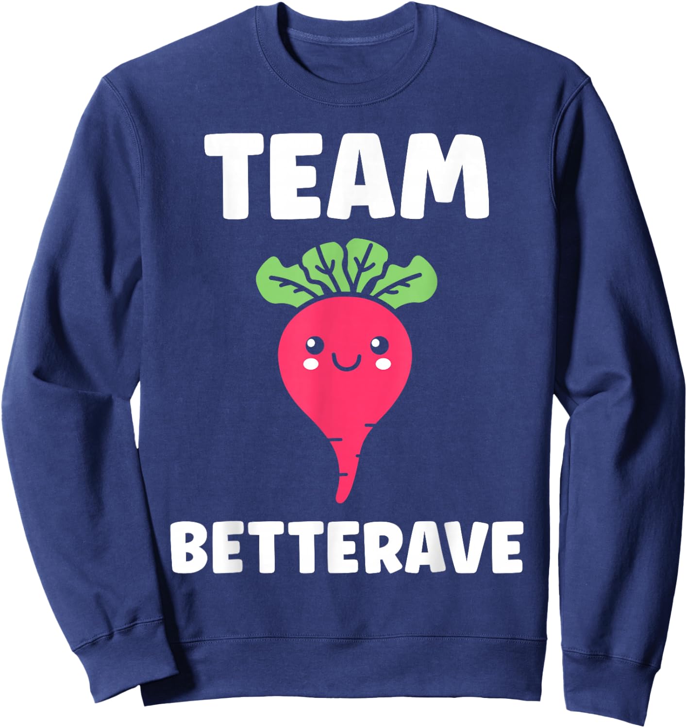 Humour Beetroot Vegetable team Beetroot , Black, S Sweatshirt - Sweatshirt | Navy