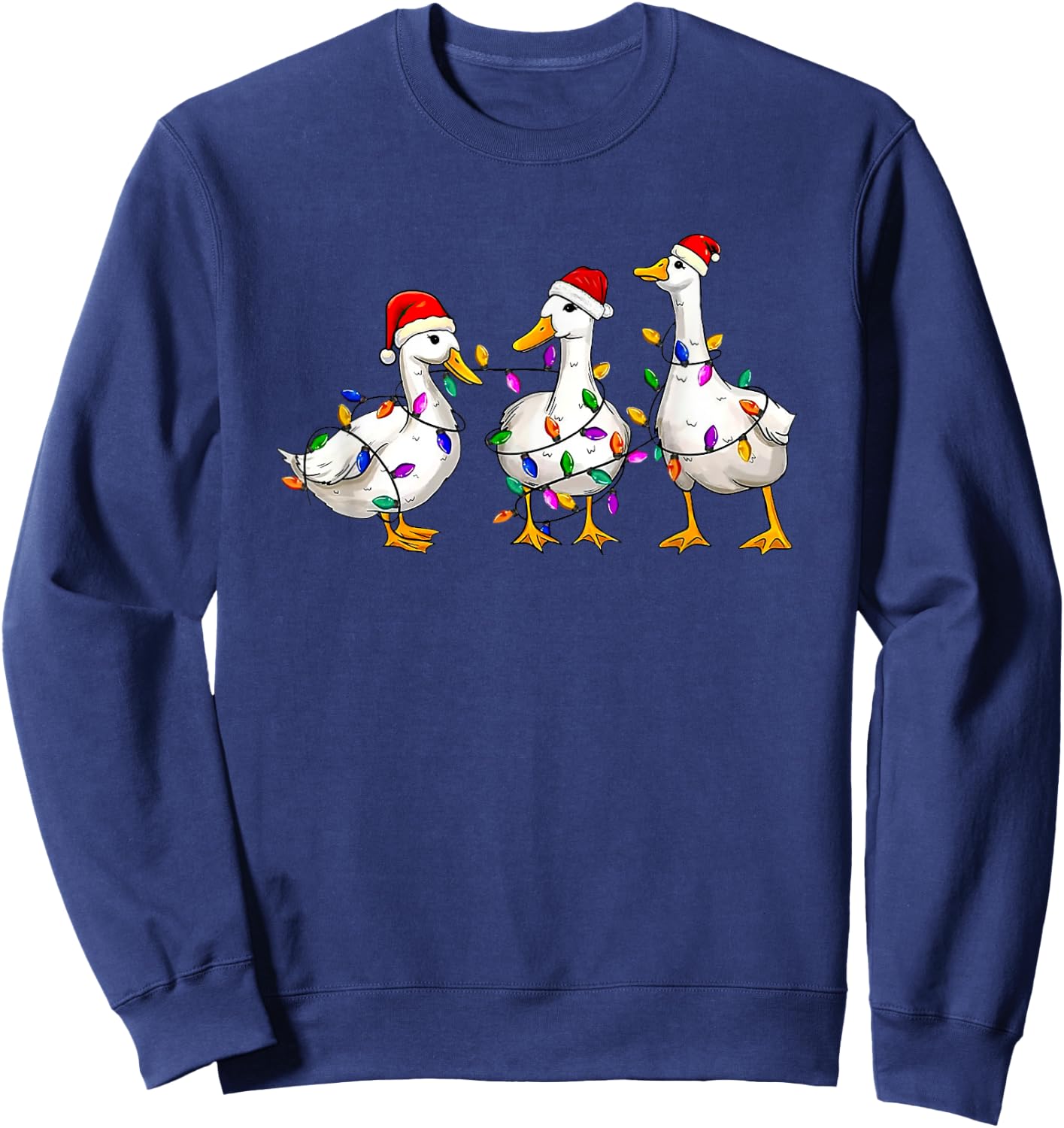 Christmas Duck Merry Christmas Sweatshirt - Sweatshirt | Navy