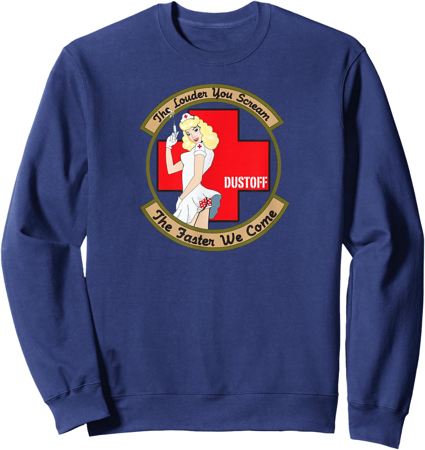 The Louder You Scream The Faster We Come Sweatshirt - Sweatshirt | Navy