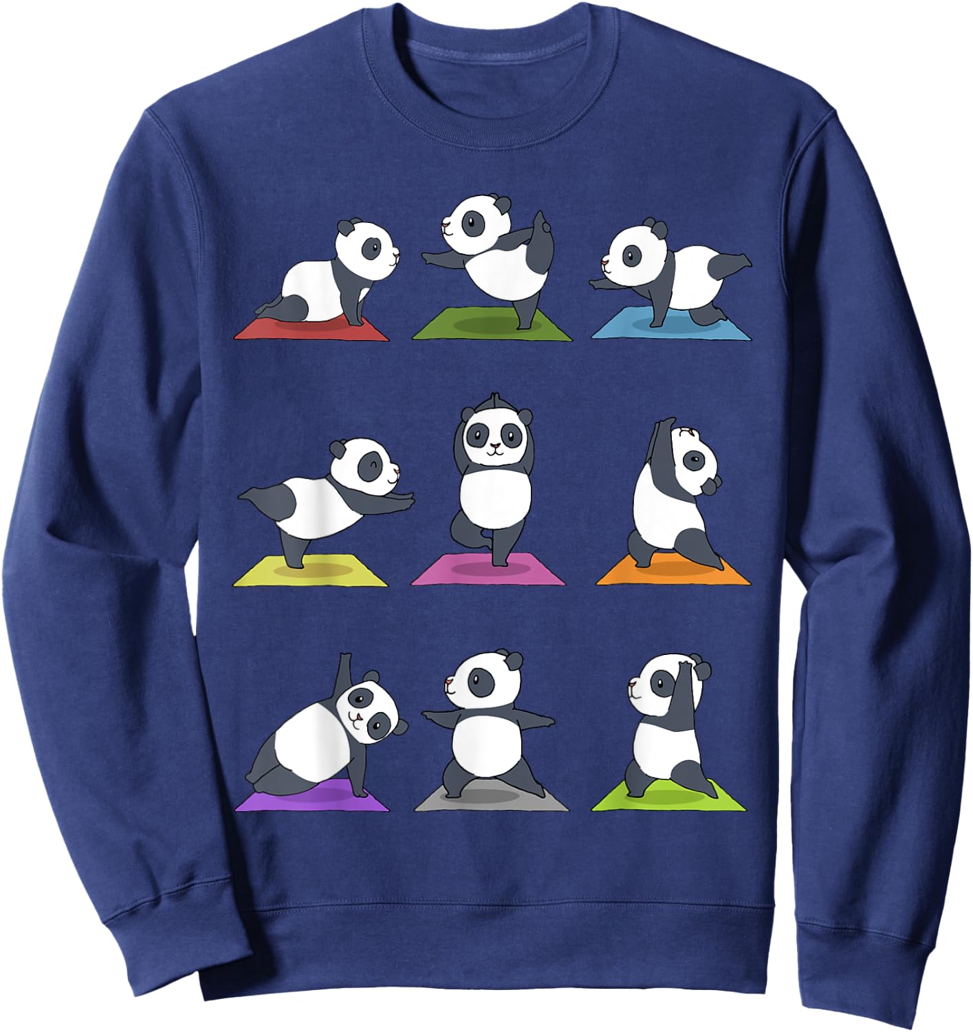Panda Yoga Sweatshirt - Sweatshirt | Navy