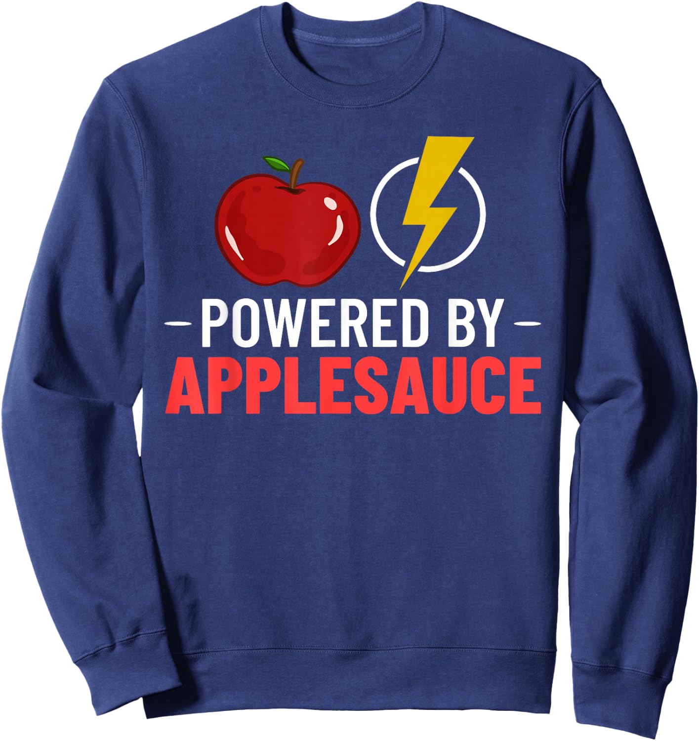 Applesauce Apple Sauce Cake Recipe Dessert Unsweetened Sweatshirt - Sweatshirt | Navy
