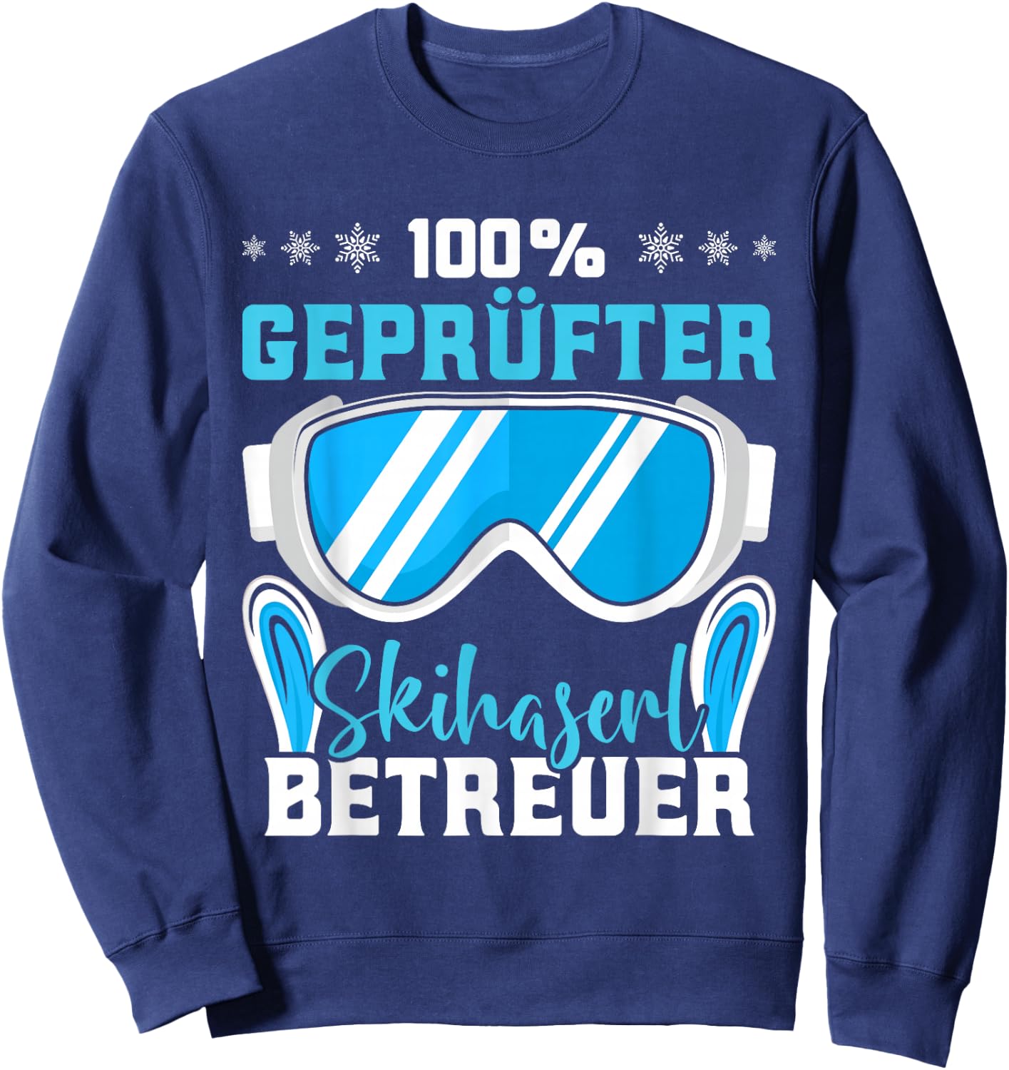 Winter Sport 100% Tested Ski Hat Caregiver Ski Bunny , black Sweatshirt - Sweatshirt | Navy