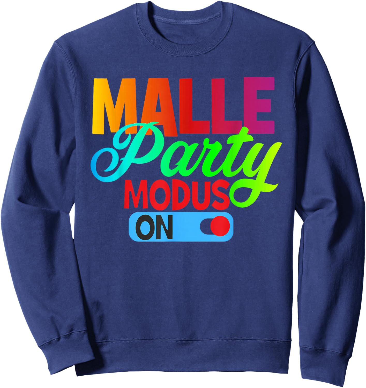 Costume Mallorca Party Malle Party Outfit Malle Accessories , black Sweatshirt - Sweatshirt | Navy