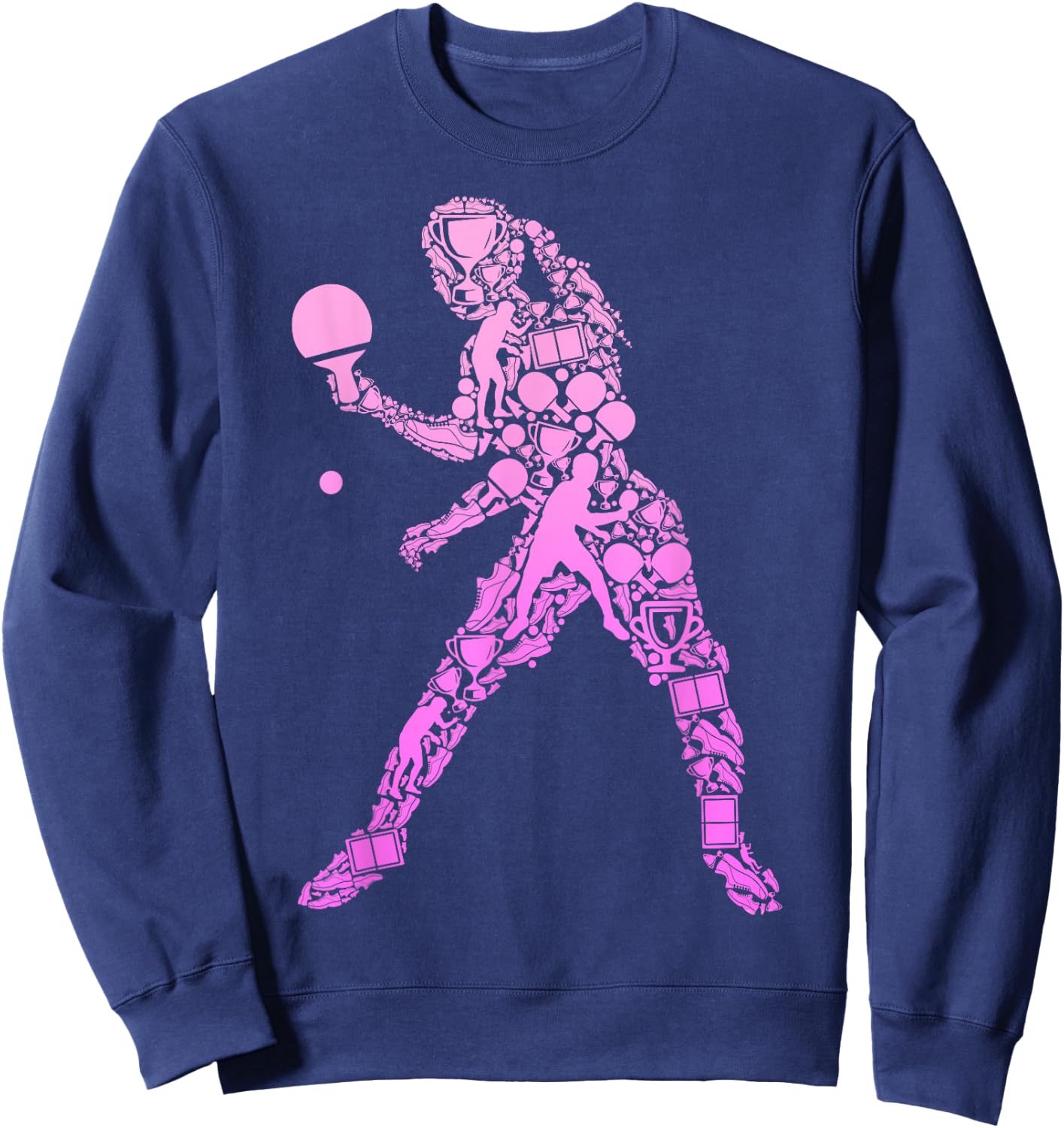 Tischtennis Tischtennisspielerin Ping Pong Kinder Mädchen Sweatshirt - Sweatshirt | Navy