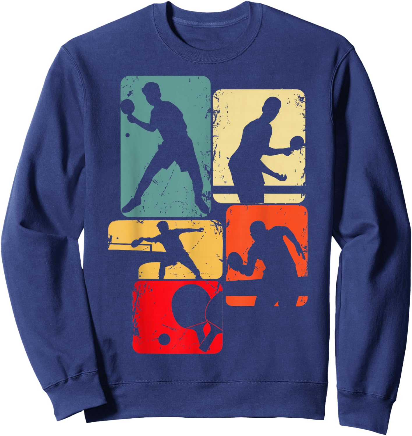 Table Tennis Ping Pong Children's Boys Men's , black Sweatshirt - Sweatshirt | Navy