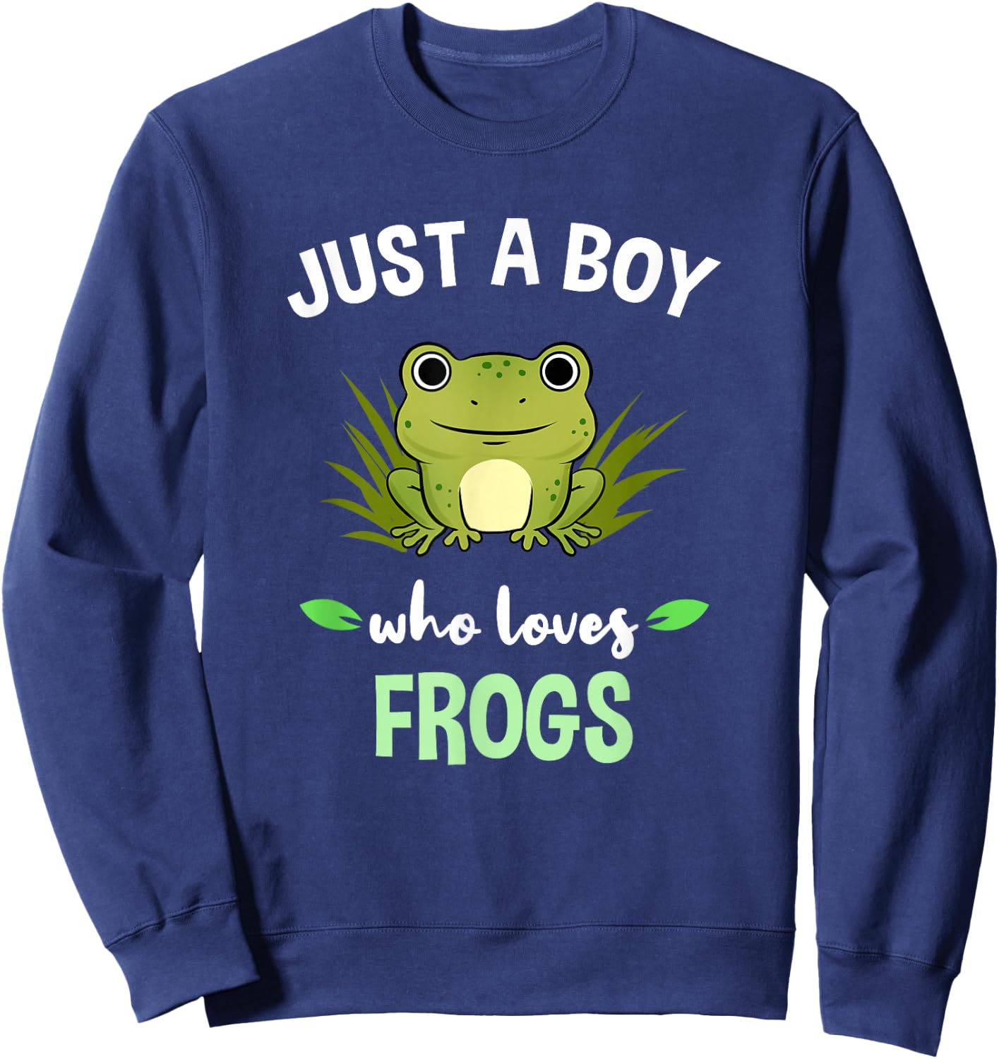 Just A Boy Who Loves Frogs Sweatshirt - Sweatshirt | Navy
