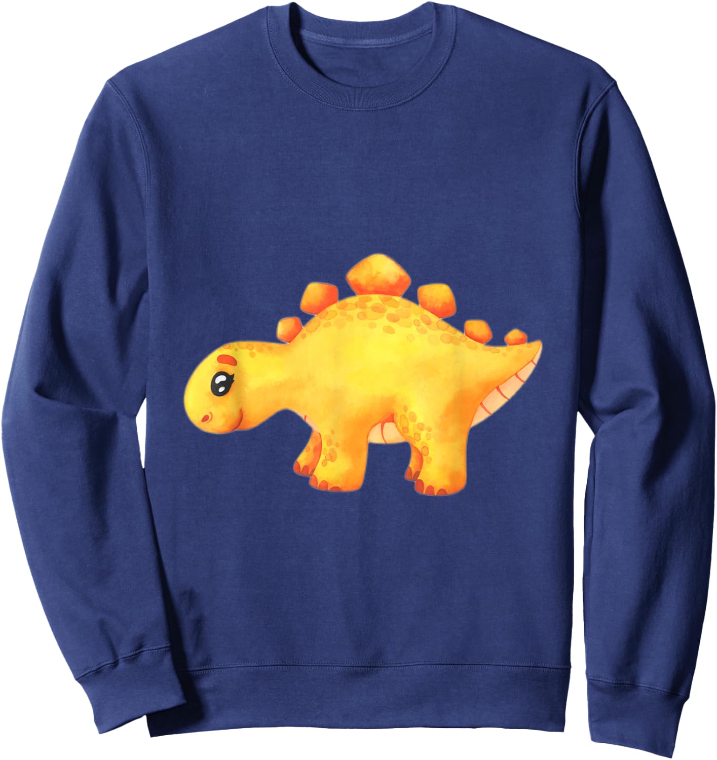 Cute Yellow stegosaurus Sweatshirt - Sweatshirt | Navy