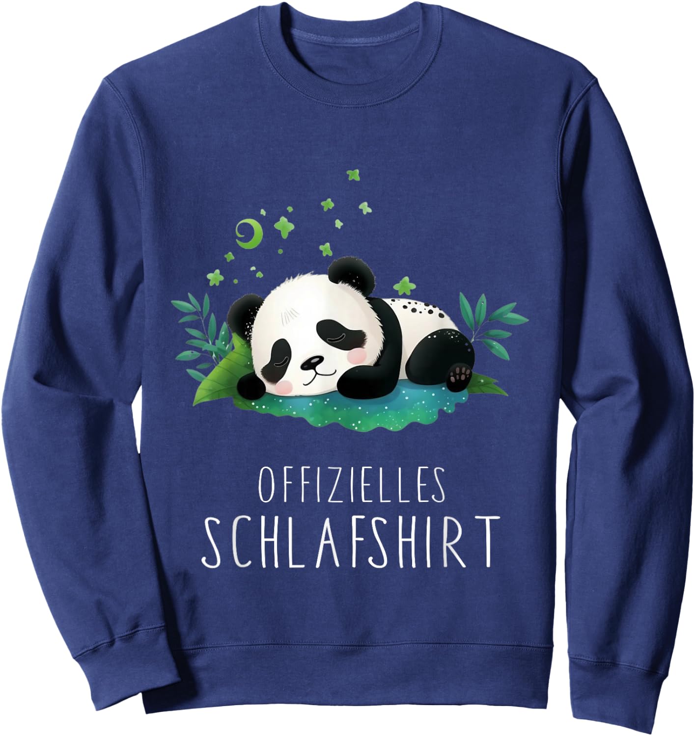 Official Otter Sleep Shirt - Panda , black Sweatshirt - Sweatshirt | Navy