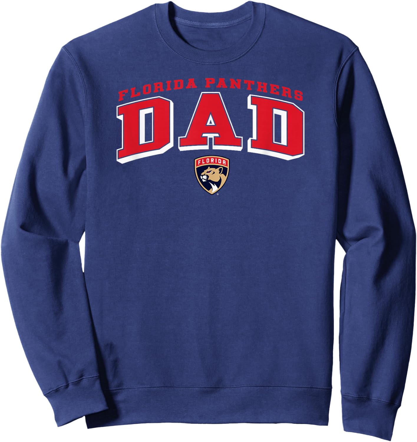 Florida Panthers Dad Arch Black NHL Officially Licensed Sweatshirt - Sweatshirt | Navy