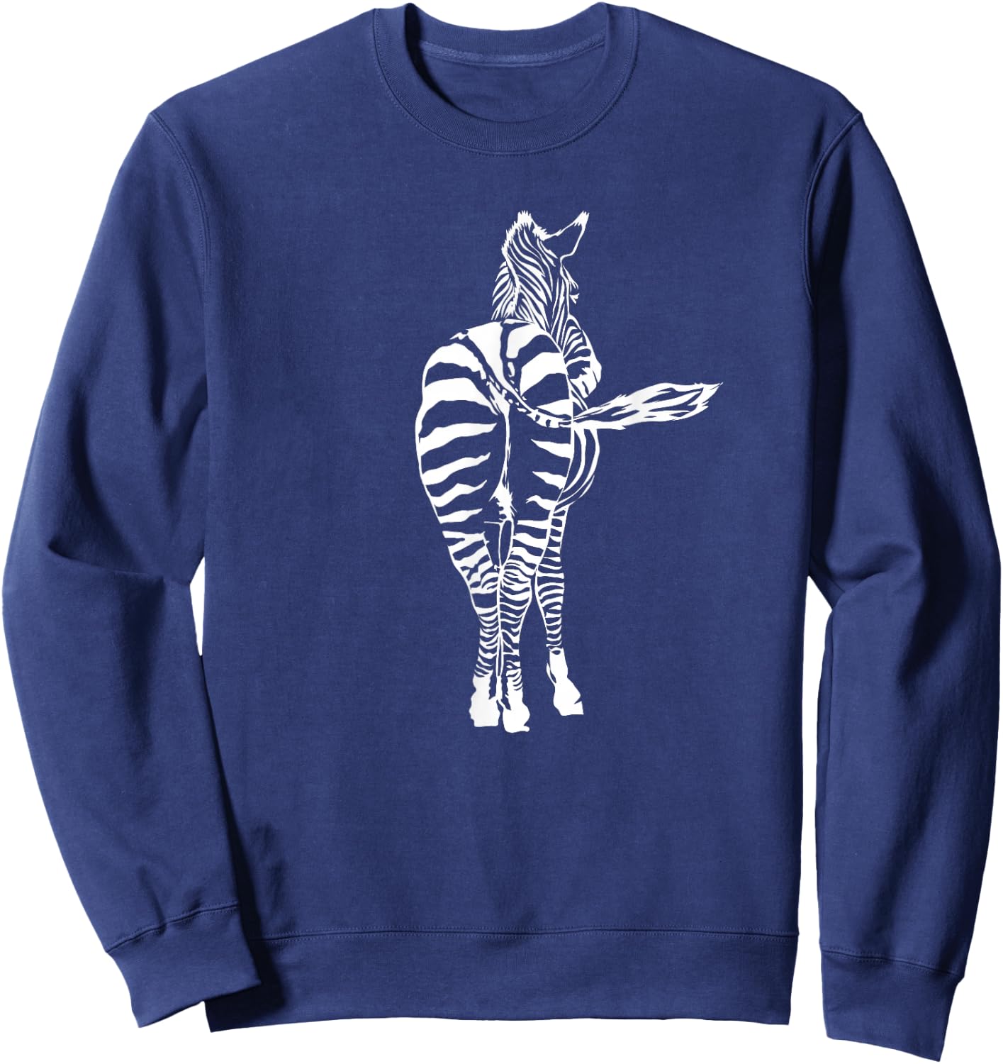 Zebra Butt Africa Sweatshirt - Sweatshirt | Navy