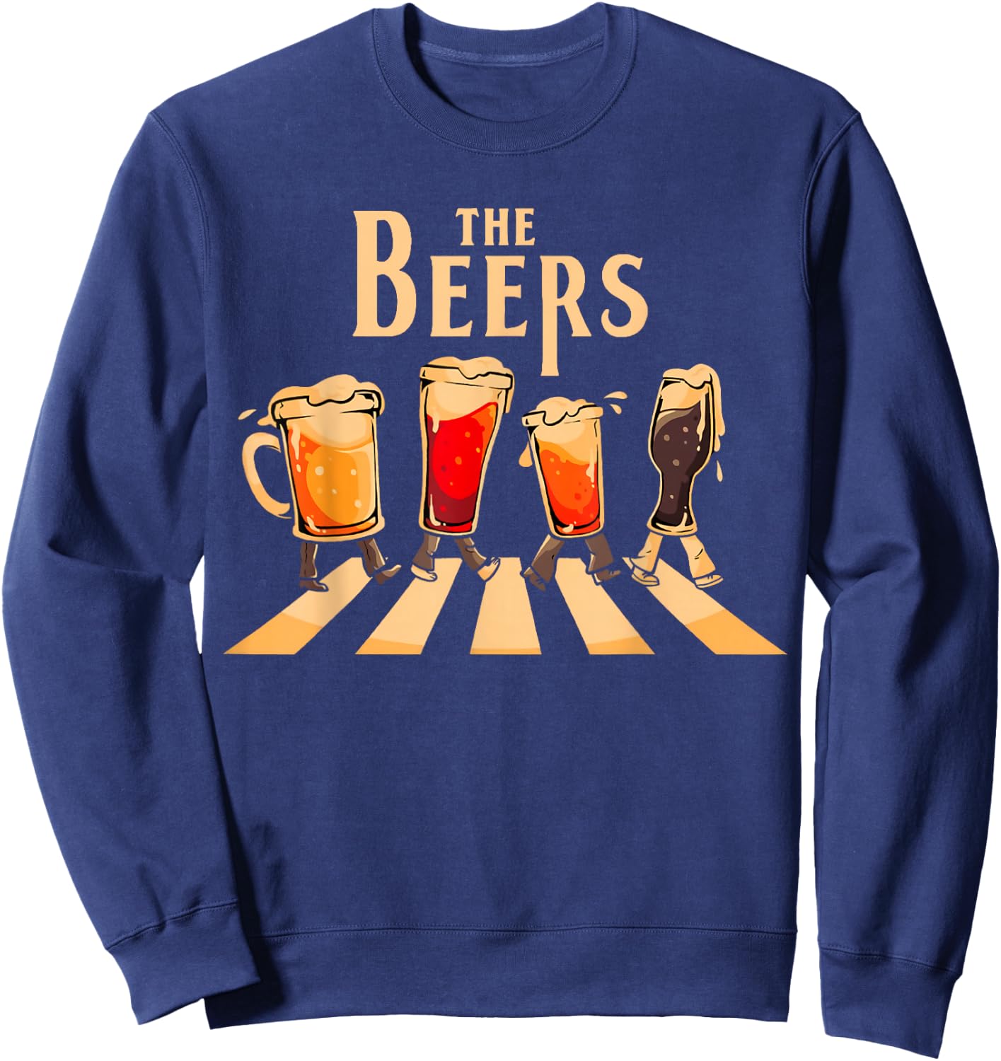 Funny The Beers Model Cover Sweatshirt - Sweatshirt | Navy