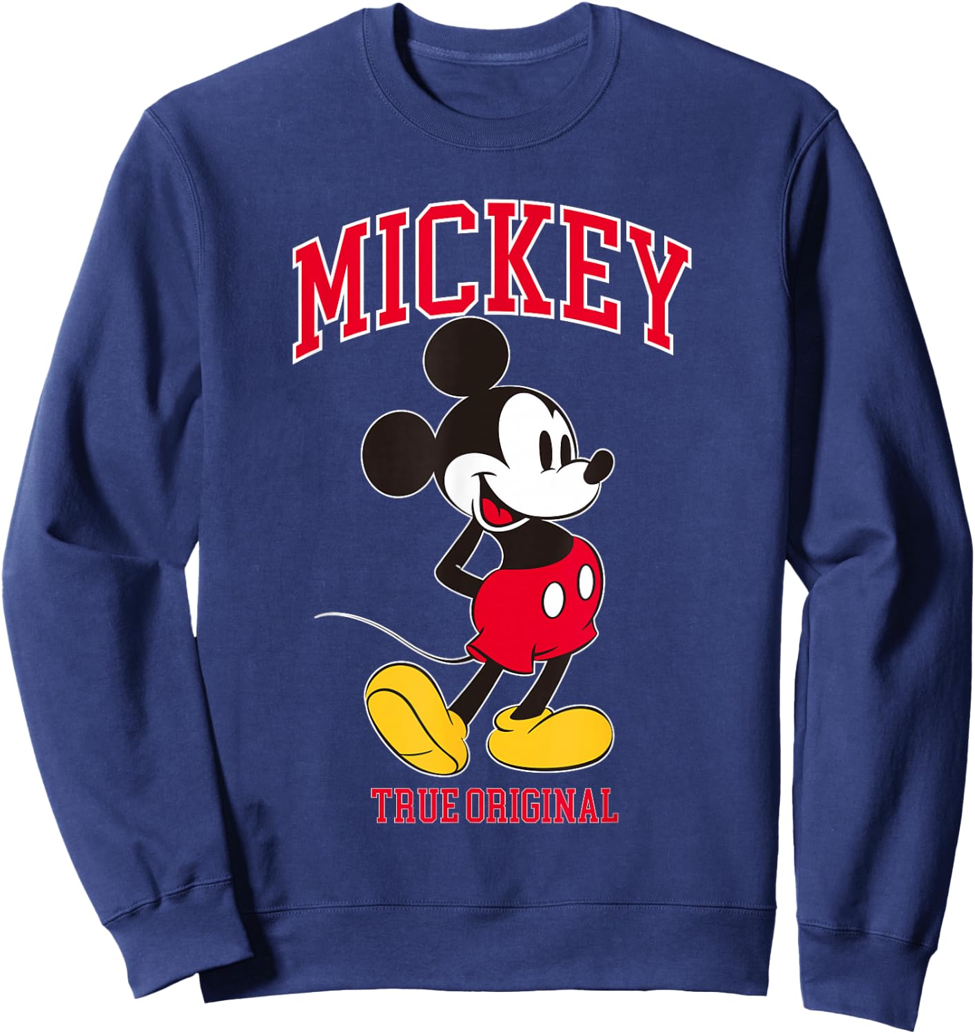 Disney Mickey And Friends Mickey Mouse '28 Football Style Sweatshirt - Sweatshirt | Navy