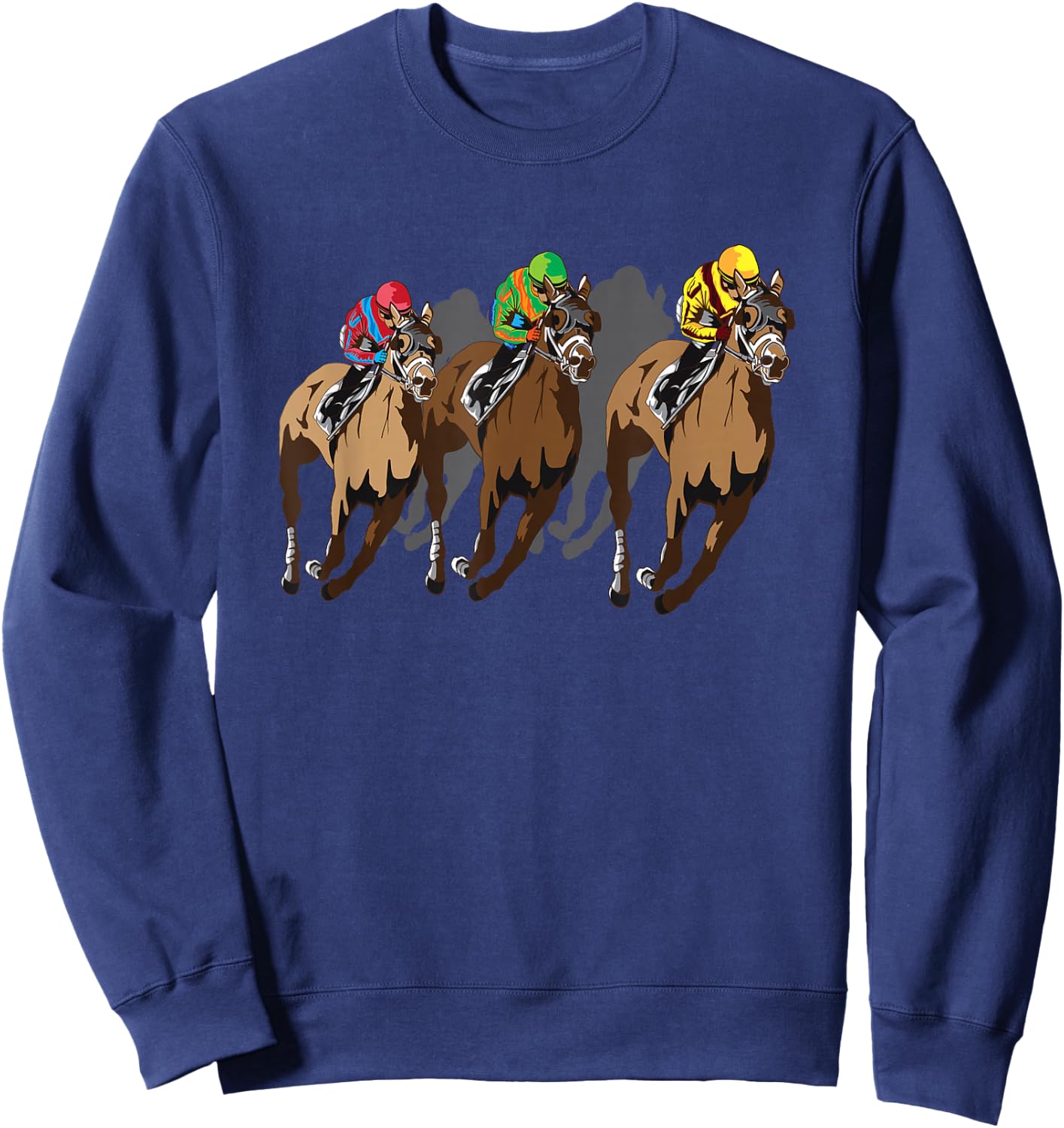 Funny Horse Racing Jockey Racer Derby Rider Race Track Gifts Small Sweatshirt - Sweatshirt | Navy