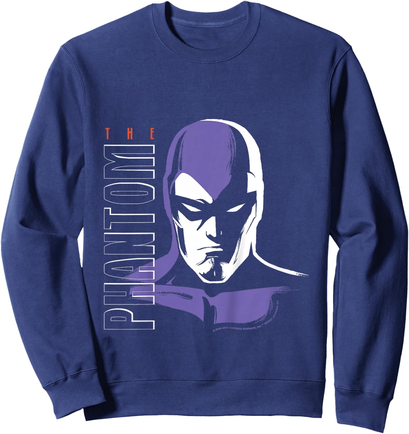 The Phantom Hero Face Retro Comic Kids Sweatshirt - Sweatshirt | Navy