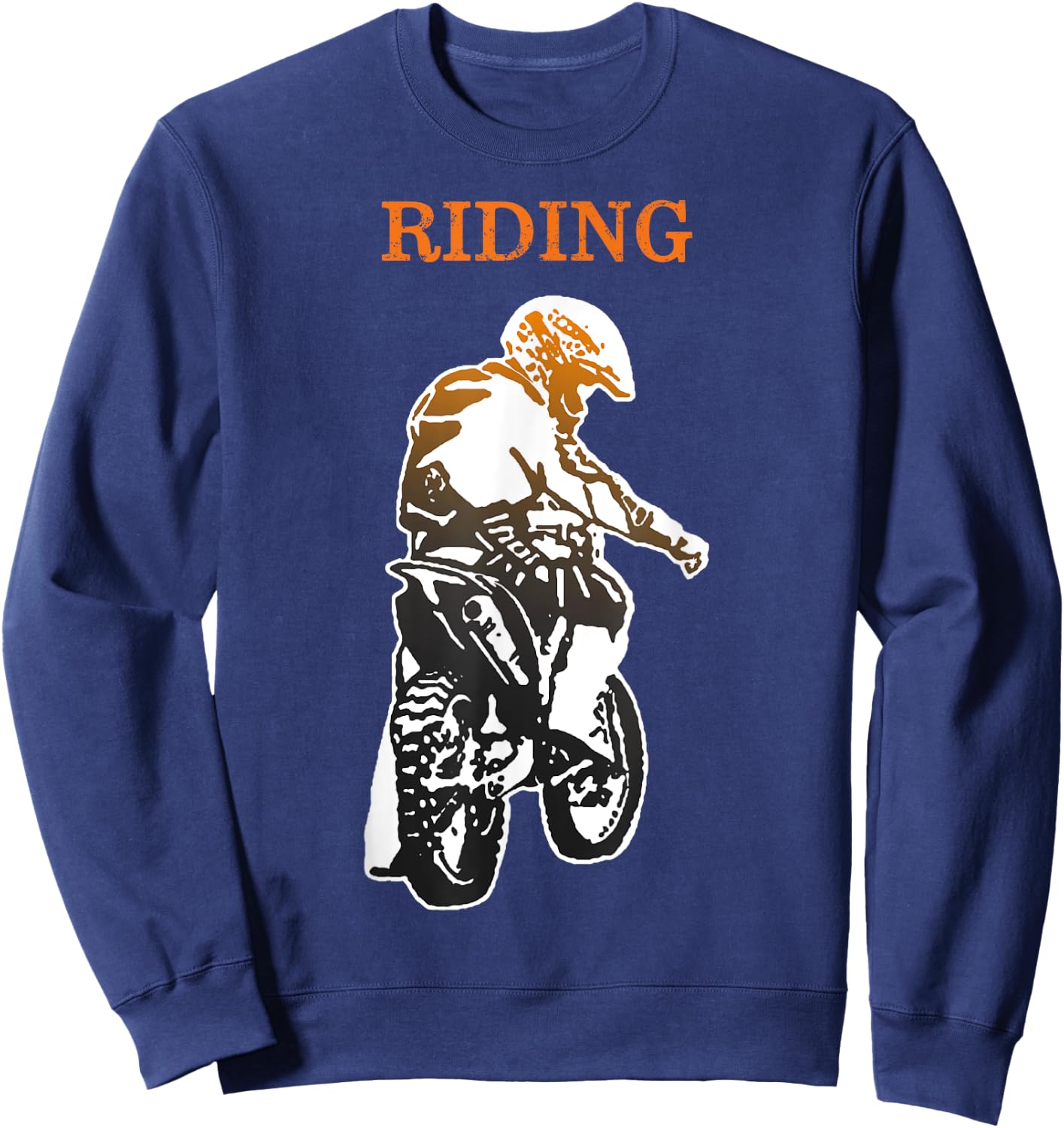 Father Son Matching Riding Buddies Dirt Bike Dad Motocross Sweatshirt - Sweatshirt | Navy