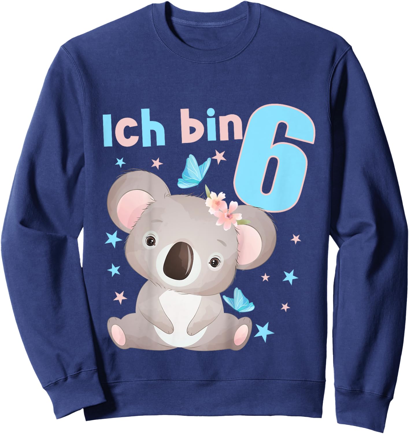 6 Jahre alt Ich bin 6 Koala Koalabär 6. Geburtstag Sweatshirt - Sweatshirt | Navy