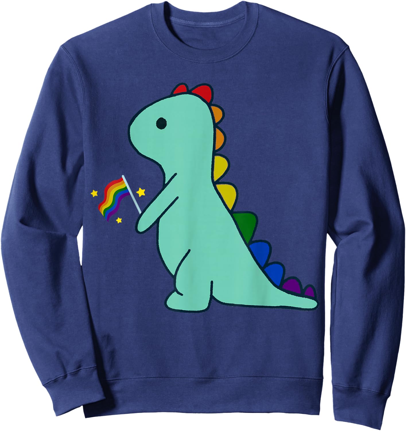 LGBTQ Allysaurus Dinosaurier Regenbogen Flagge Ally Gay Pride Monat Sweatshirt - Sweatshirt | Navy