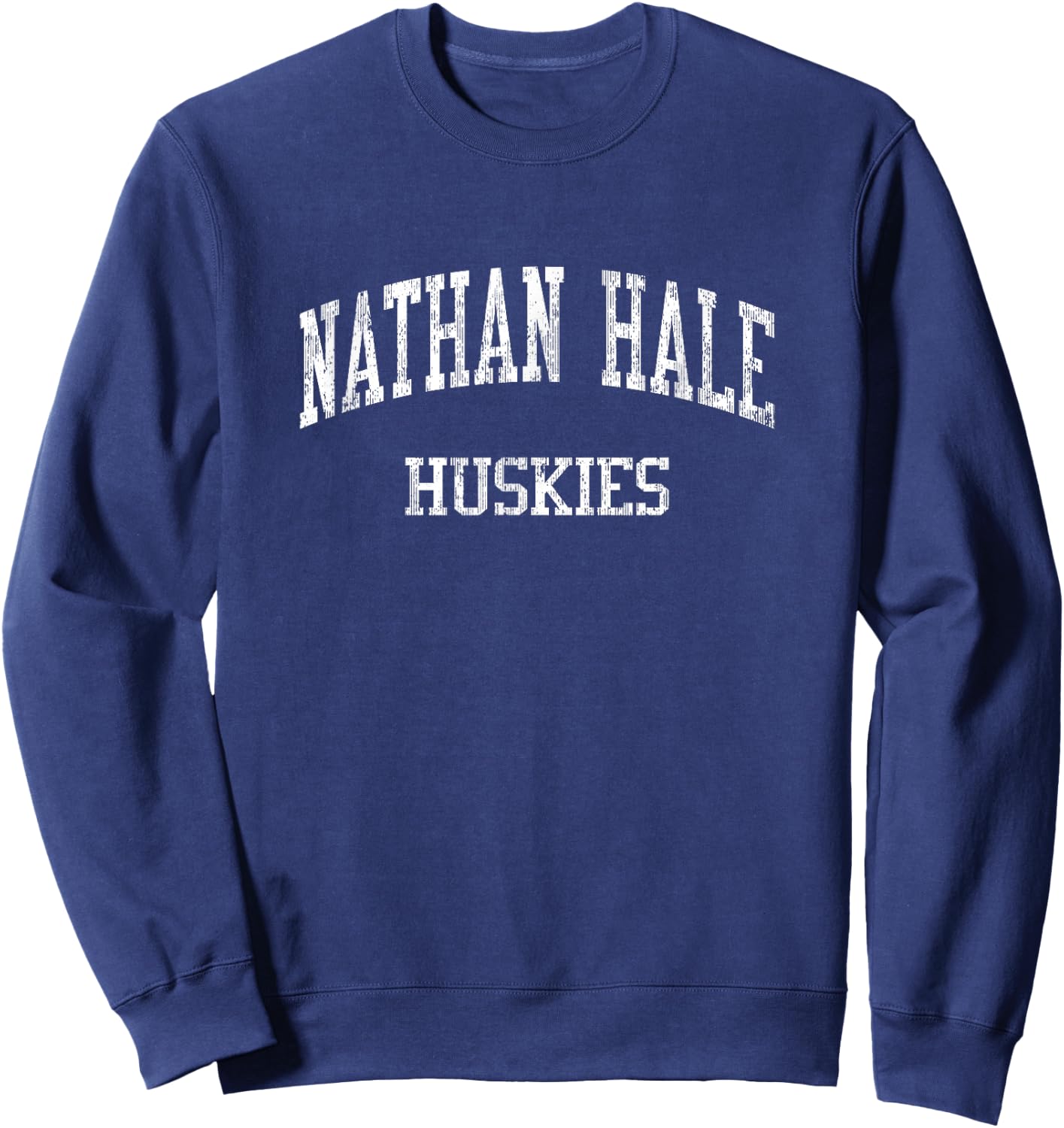Nathan Hale High School HS West Allis WI Vintage Sports Sweatshirt - Sweatshirt | Navy