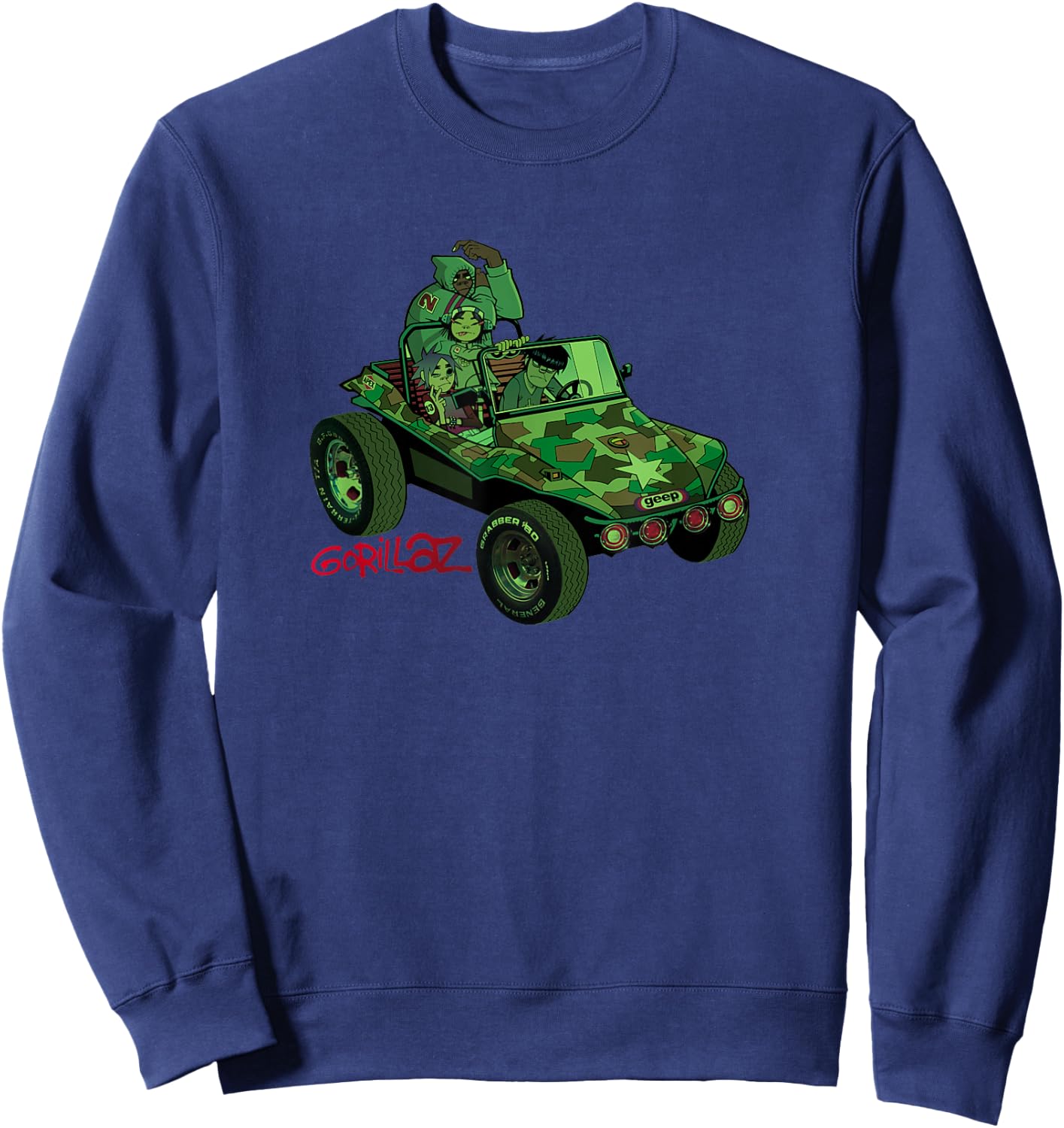Gorillaz Geep Logo Reverse , black Sweatshirt - Sweatshirt | Navy