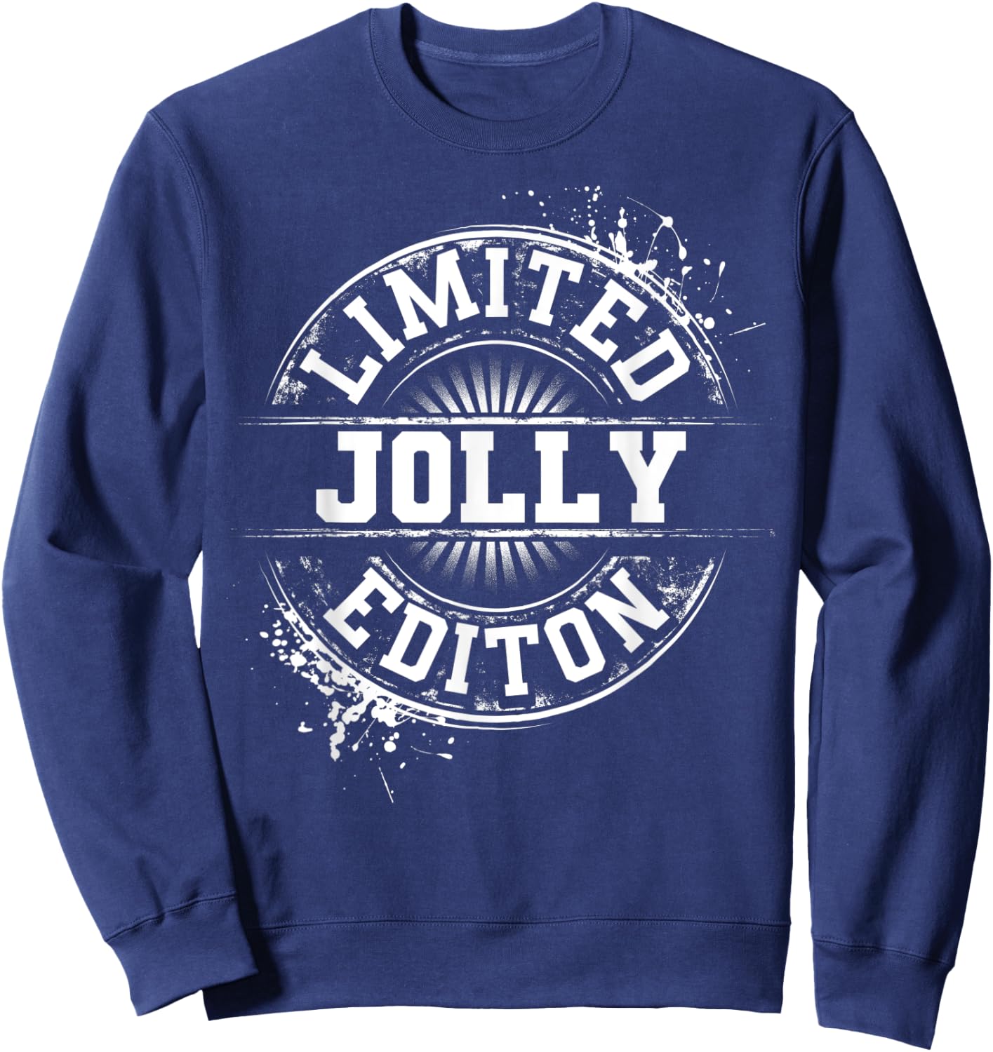 JOLLY Funny Surname Family Tree Birthday Reunion Gift Sweatshirt - Sweatshirt | Navy