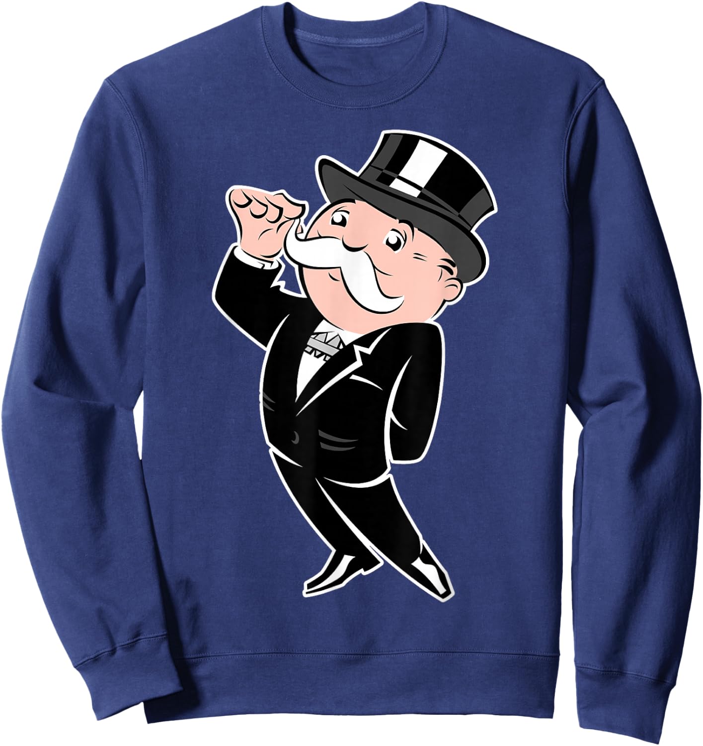 Monopoly Man Rich Uncle Penny Bags Vintage Portrait Sweatshirt - Sweatshirt | Navy