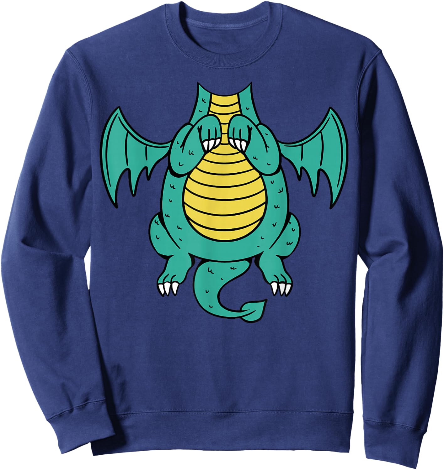 Drachenkostüm Drache Drachen Kostüm Kind Erwachsene Kinder Sweatshirt - Sweatshirt | Navy