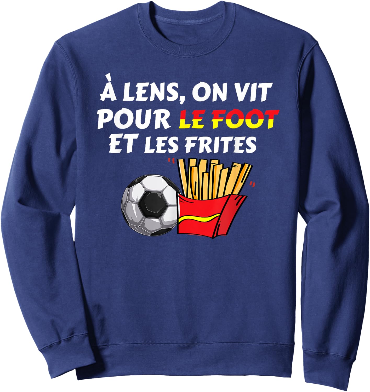 Special Gift Ch'tis - Humour et Pride du Nord , Black, S Sweatshirt - Sweatshirt | Navy