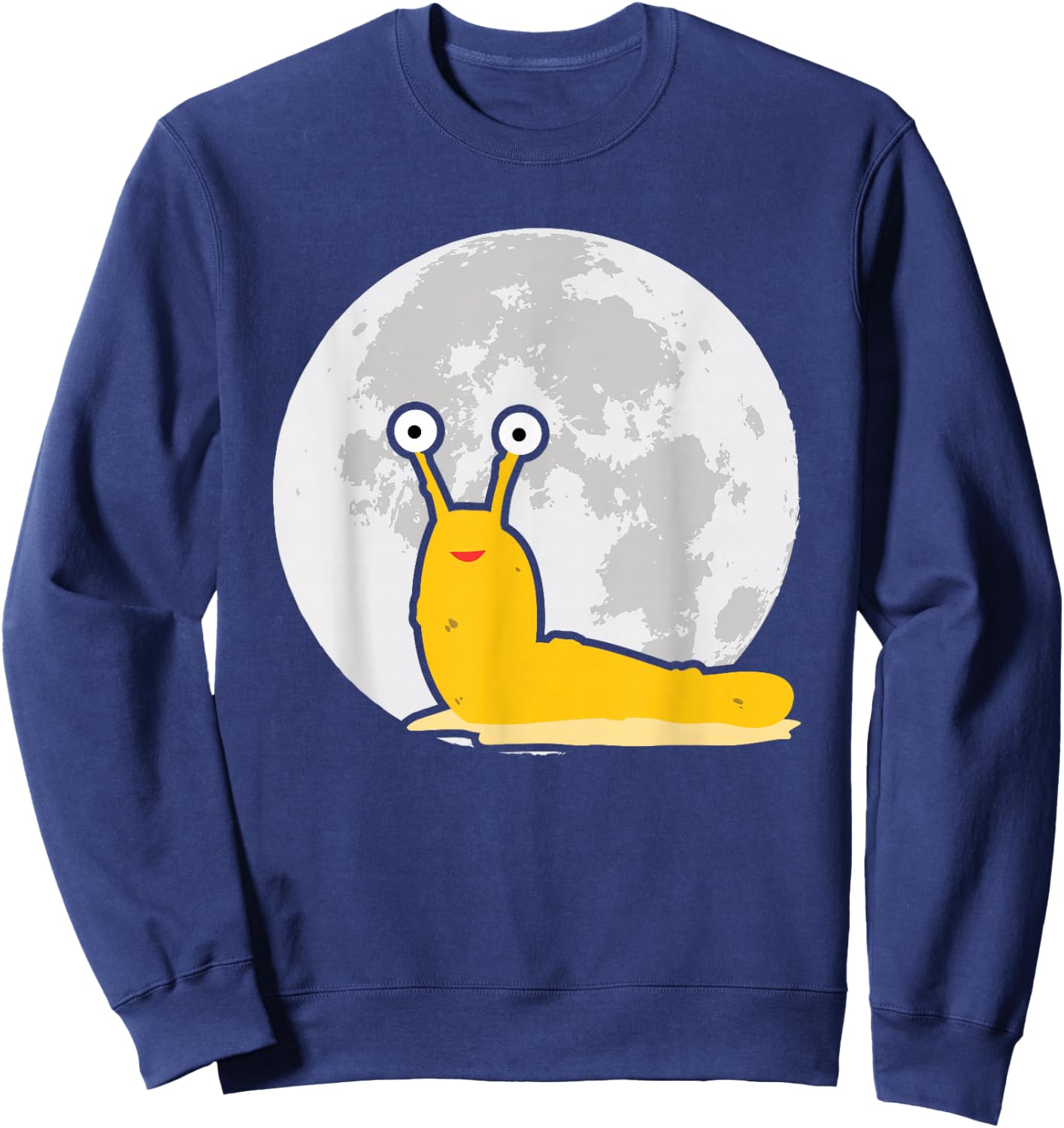 Moon Banana Slug Malacology Sweatshirt - Sweatshirt | Navy