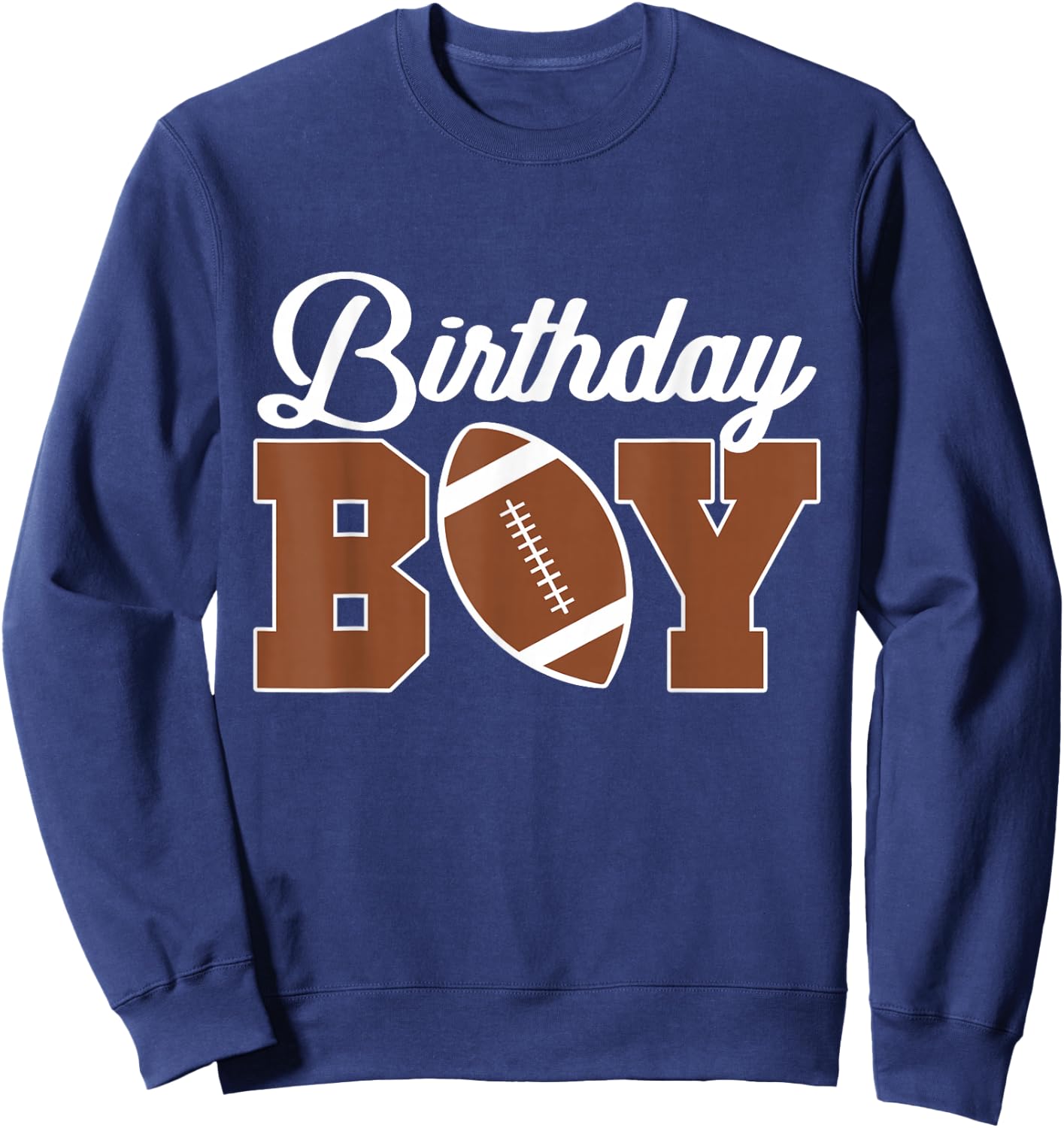 Kids Football Birthday Boy Birthday Party Boys Toddlers Sweatshirt - Sweatshirt | Navy