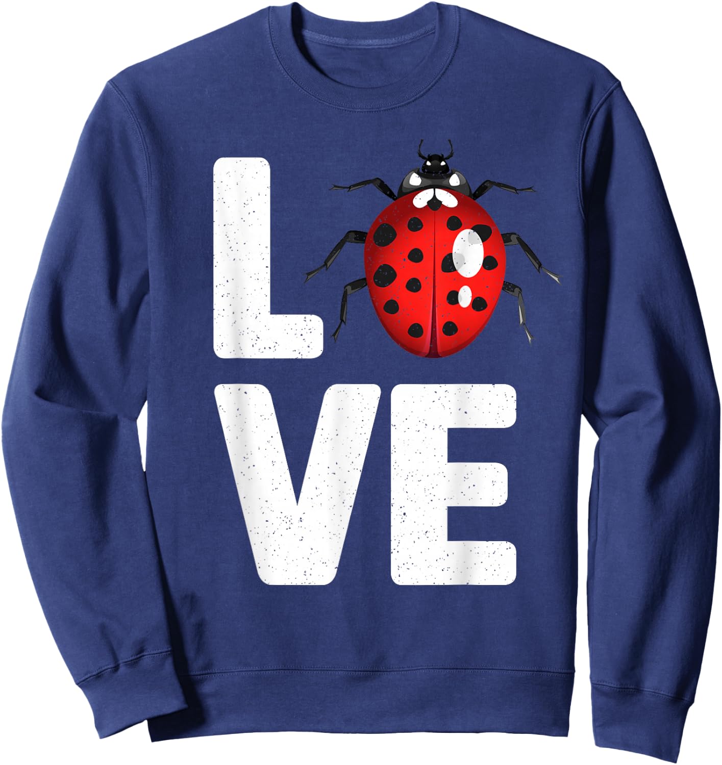Cute Ladybug Art Women Kids Insect Bug Ladybug Lover Sweatshirt - Sweatshirt | Navy