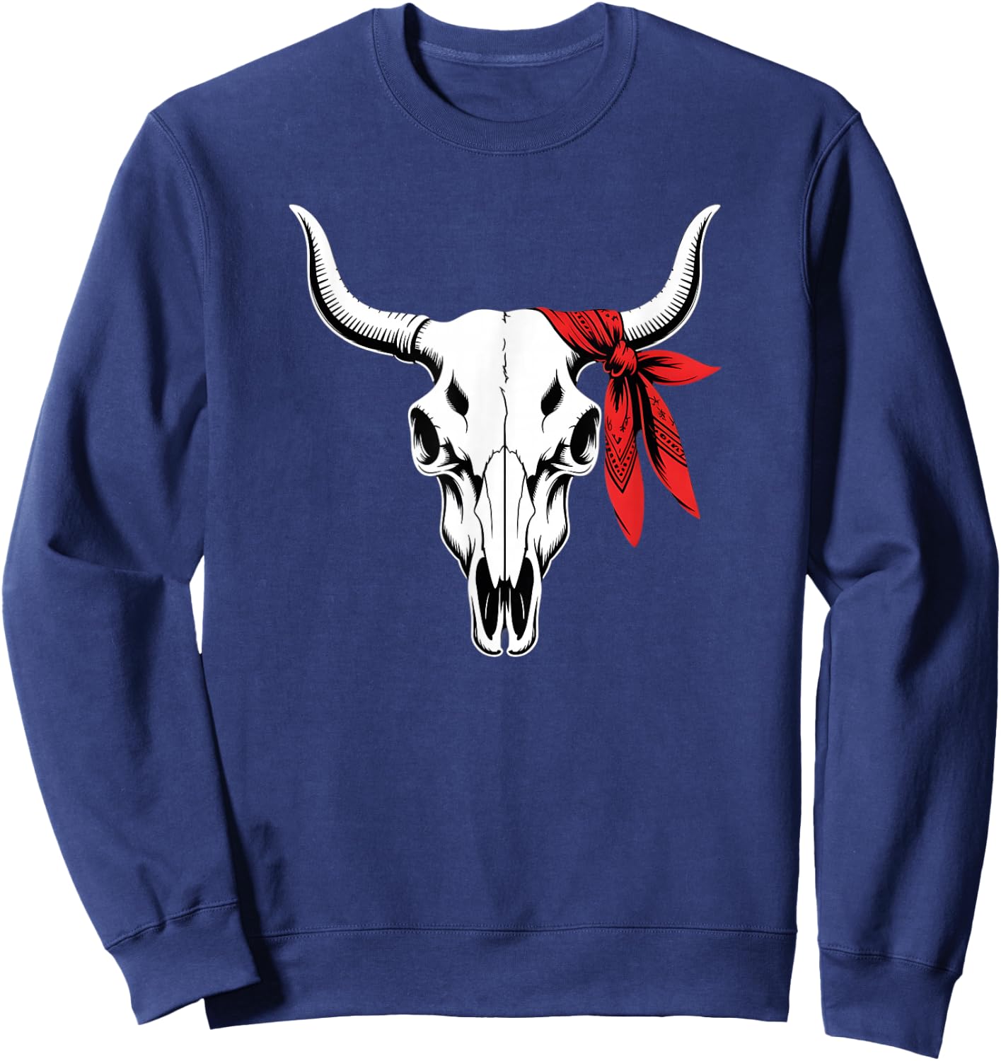 Cow Skull Sweatshirt - Sweatshirt | Navy