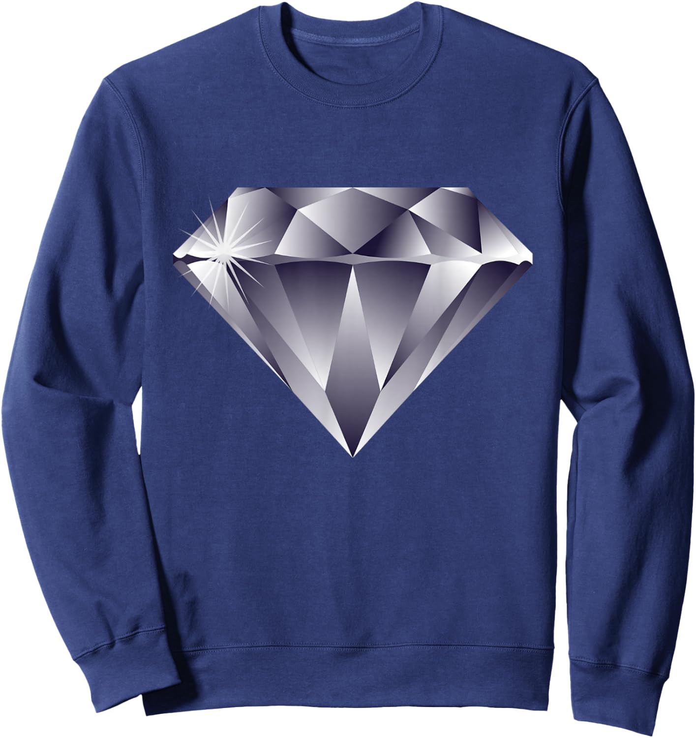 Diamond graphic Sweatshirt - Sweatshirt | Navy
