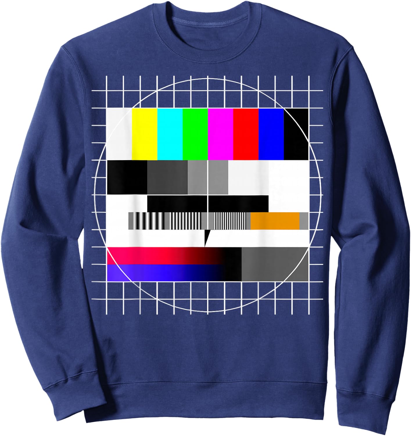 Test Image 90s Party 80s Outfit Retro Costume Test Picture , black Sweatshirt - Sweatshirt | Navy