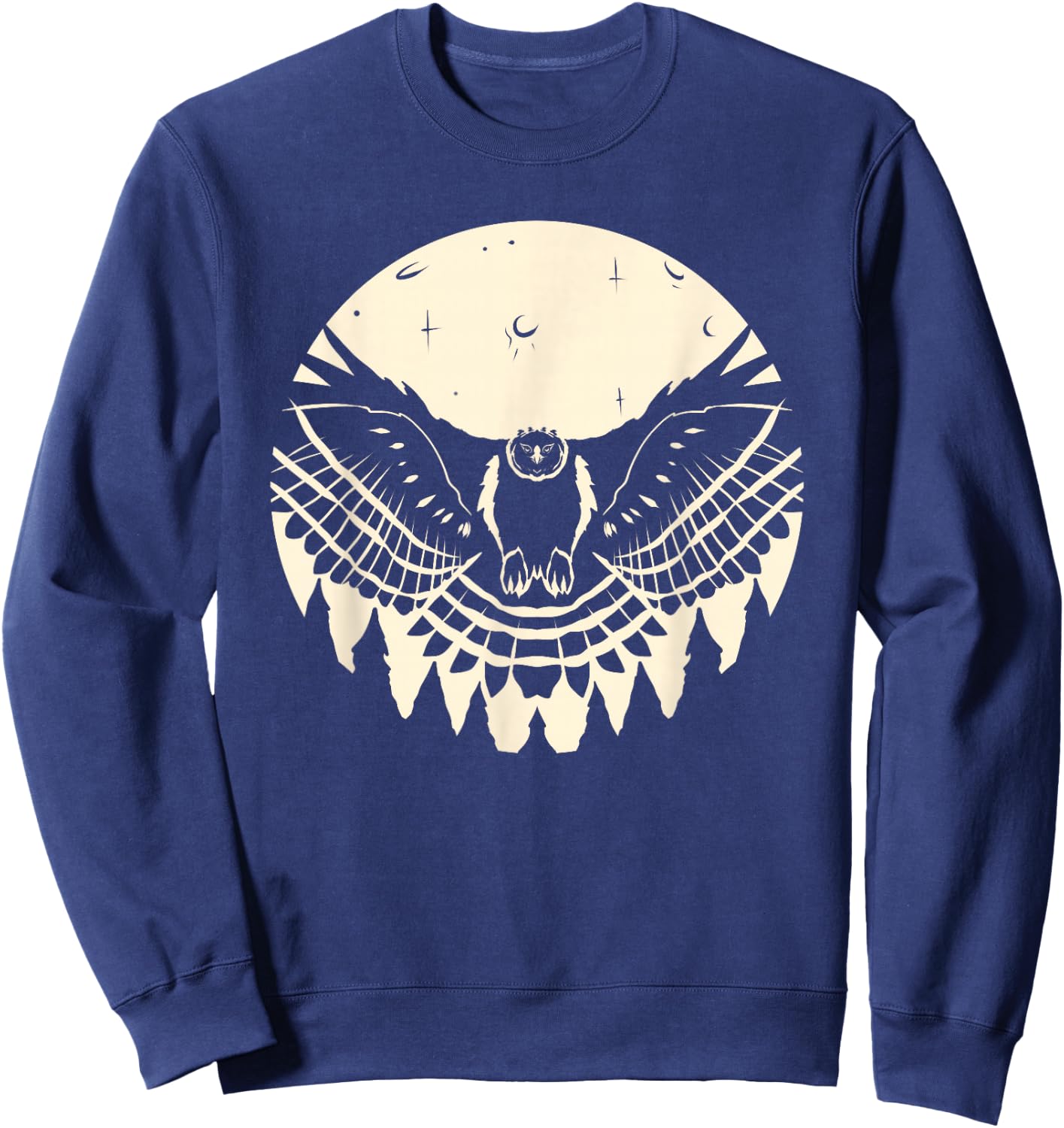 Harpyie Vor Dem Mond Greifvogel Adler Vogel Harpy Eagle Sweatshirt - Sweatshirt | Navy