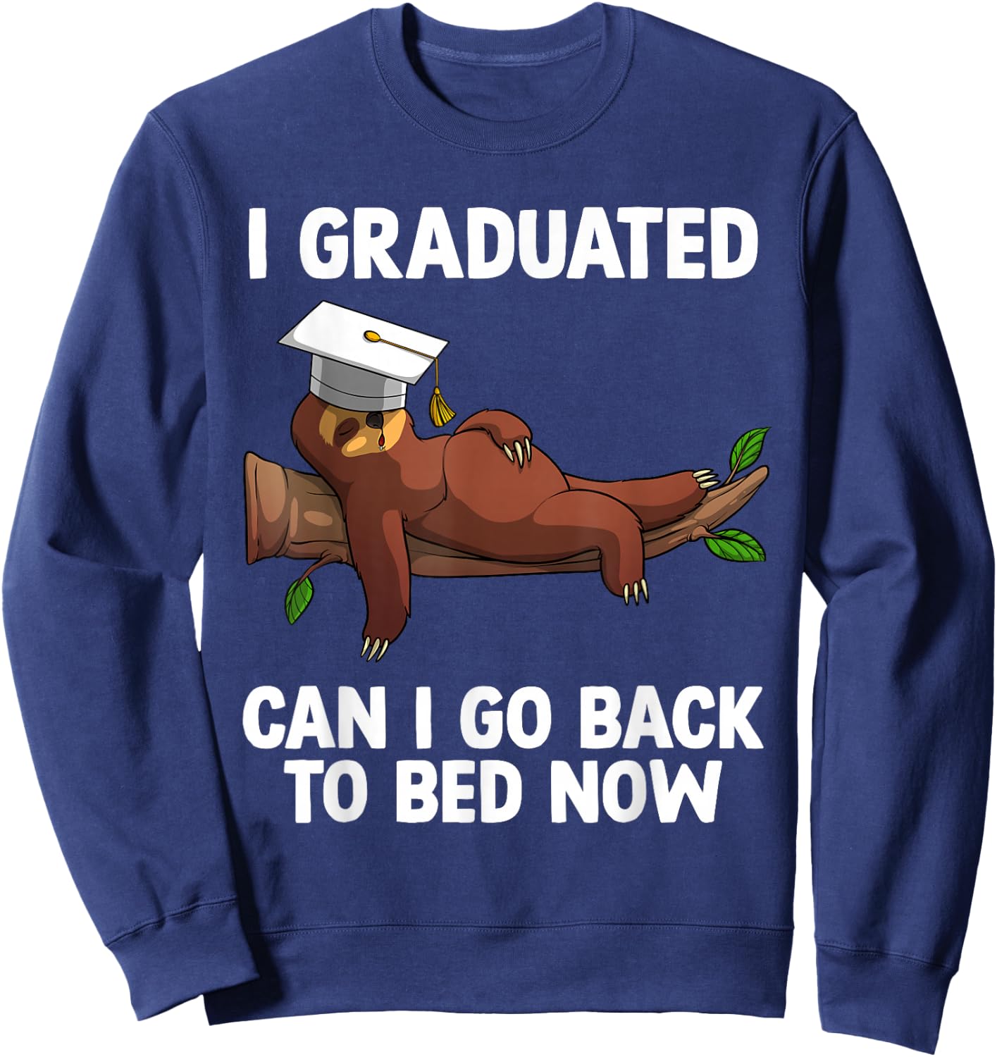 Funny Graduation Art Women PhD MBA Masters Graduated Sweatshirt - Sweatshirt | Navy